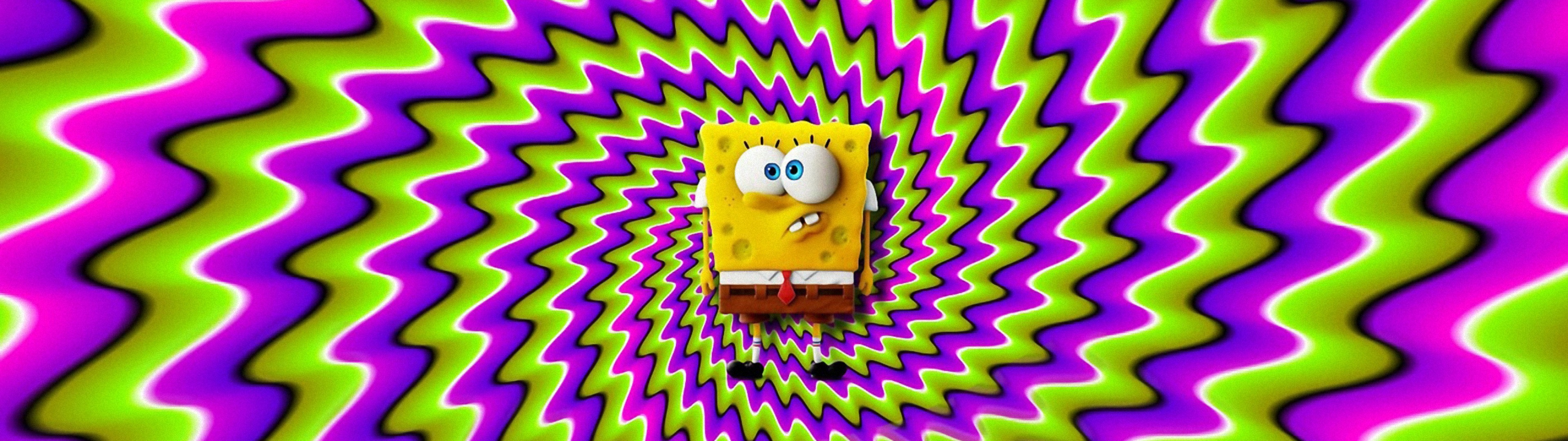 SpongeBob Wallpaper 4K The Movie Sponge On The Run