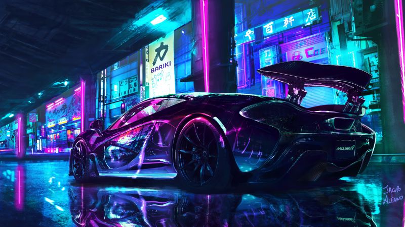 Anime Cyberpunk Neon Wallpapers - Wallpaper Cave