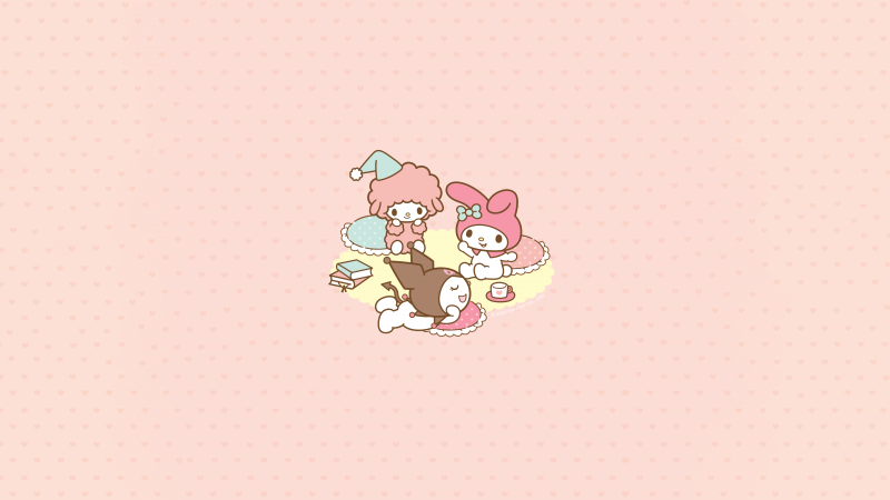 My Melody Wallpaper 4K, Kuromi, My Sweet Piano