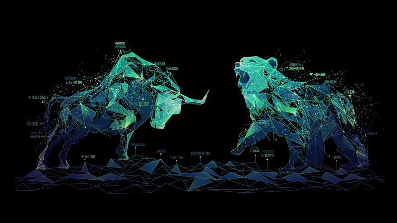 trading bull and bear wallpaper hd 4k