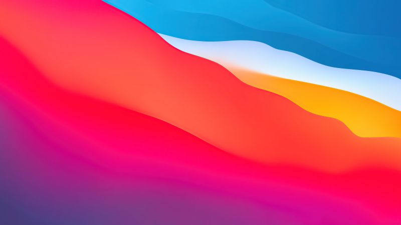  macOS Big Sur Wallpaper 4K, Apple, Layers, Fluidic, Colorful,