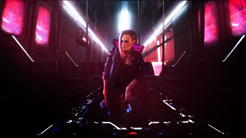 Cyberpunk girl Wallpaper 4K, 2020 Games, Cyberpunk 2077, Neon