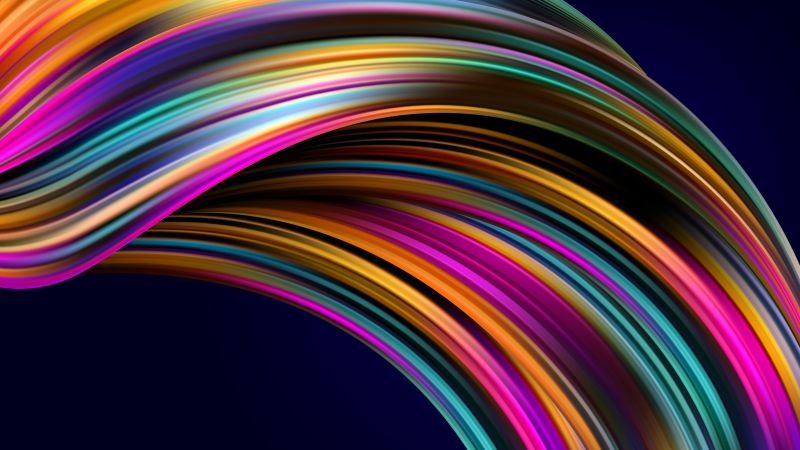 Asus Zenbook Pro Duo Wallpaper K Spectrum Waves Colorful Stock