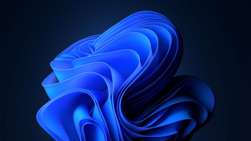 iPhone SE Wallpaper 4K, 5K, iOS 14, Blue, Dark, Stock