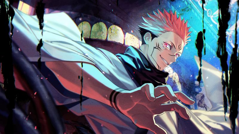 Gojo, amoled, anime, boy, full, itadori, jujutsukaisen, kaisen, HD