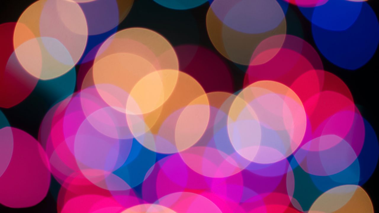 Lights Bokeh 4K Wallpaper, Glowing lights, Vibrant, Blurred, Circles