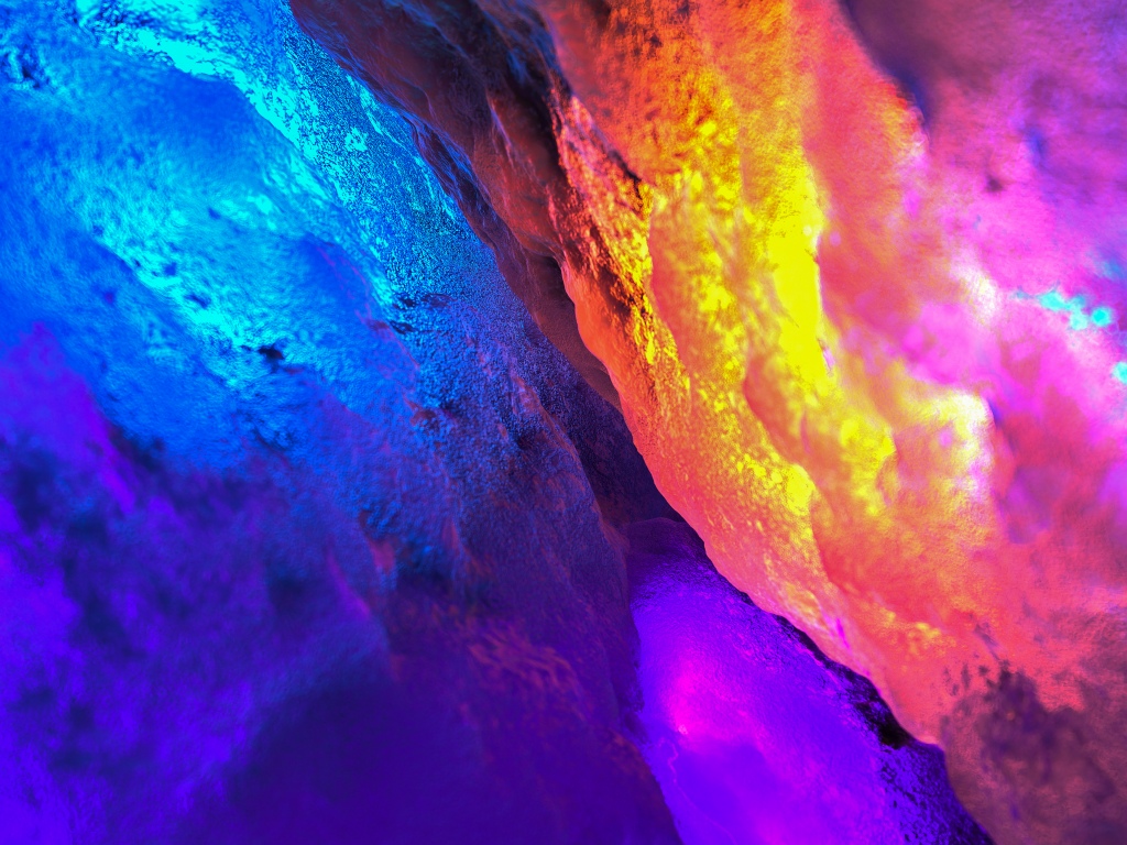 3D Art Wallpaper 4K, Texture, Glowing, Macro