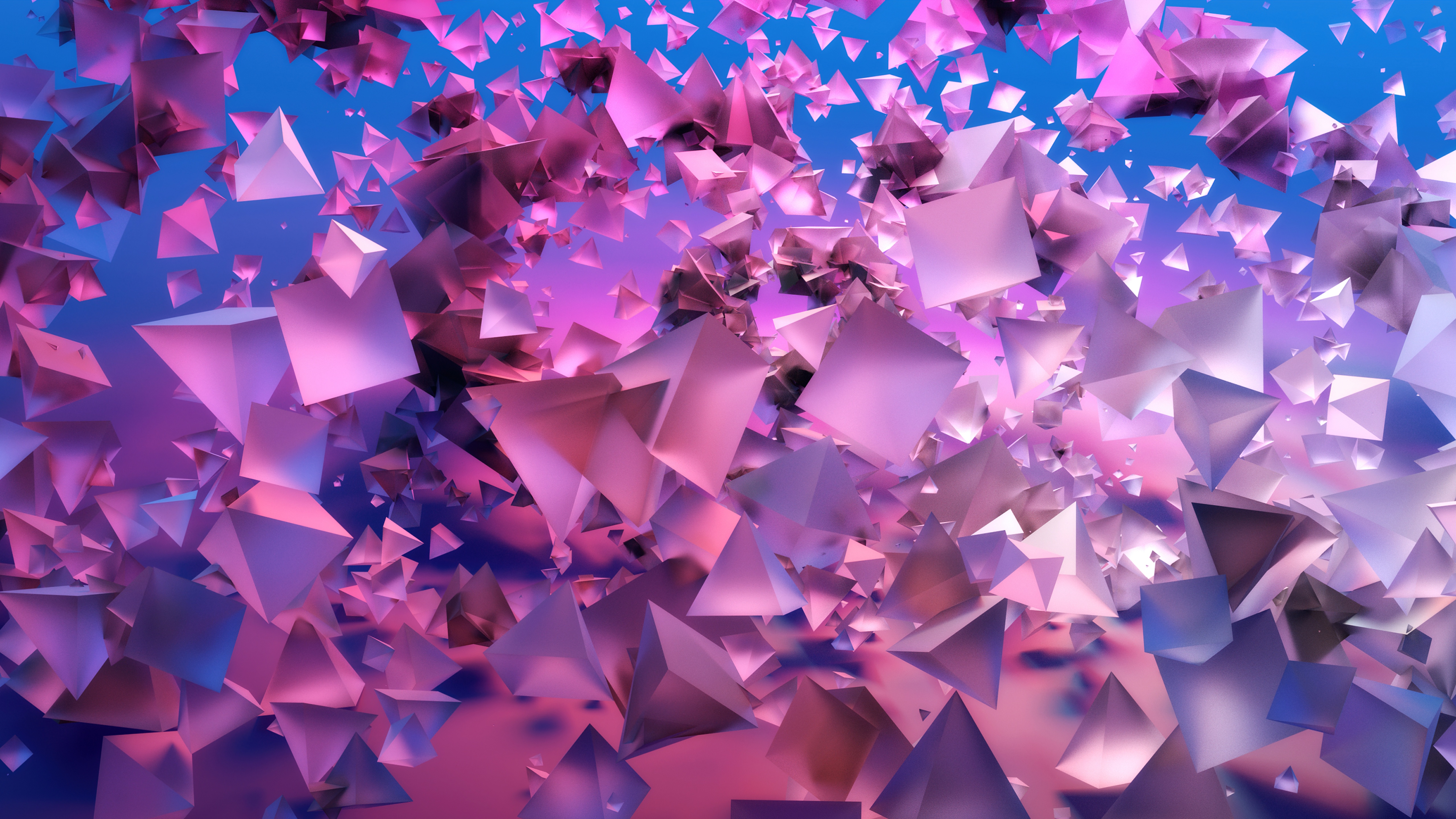 3D Shapes Wallpaper 4K, 3D background, Abstract, #6137
