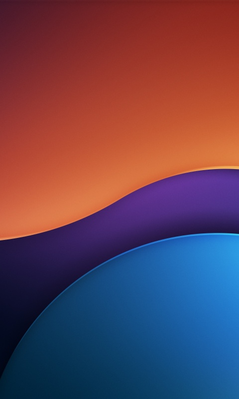 Abstract background Wallpaper 4K, Orange, Blue, 5K