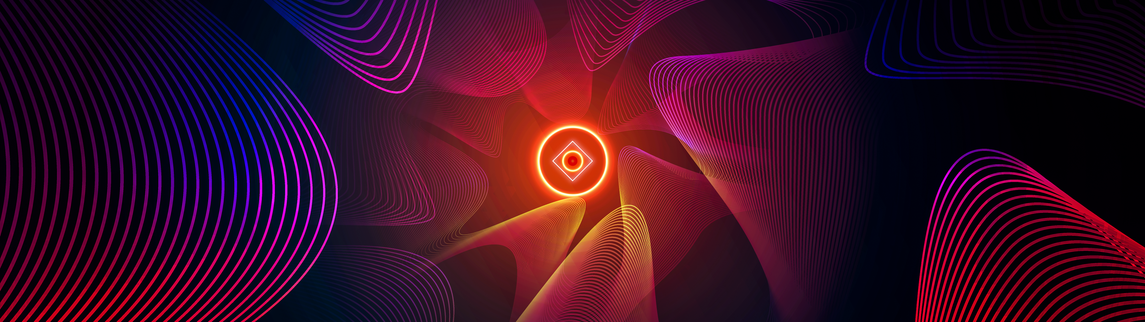 Abstract background Wallpaper 4K, Glowing, Shapes, Waves, #10058
