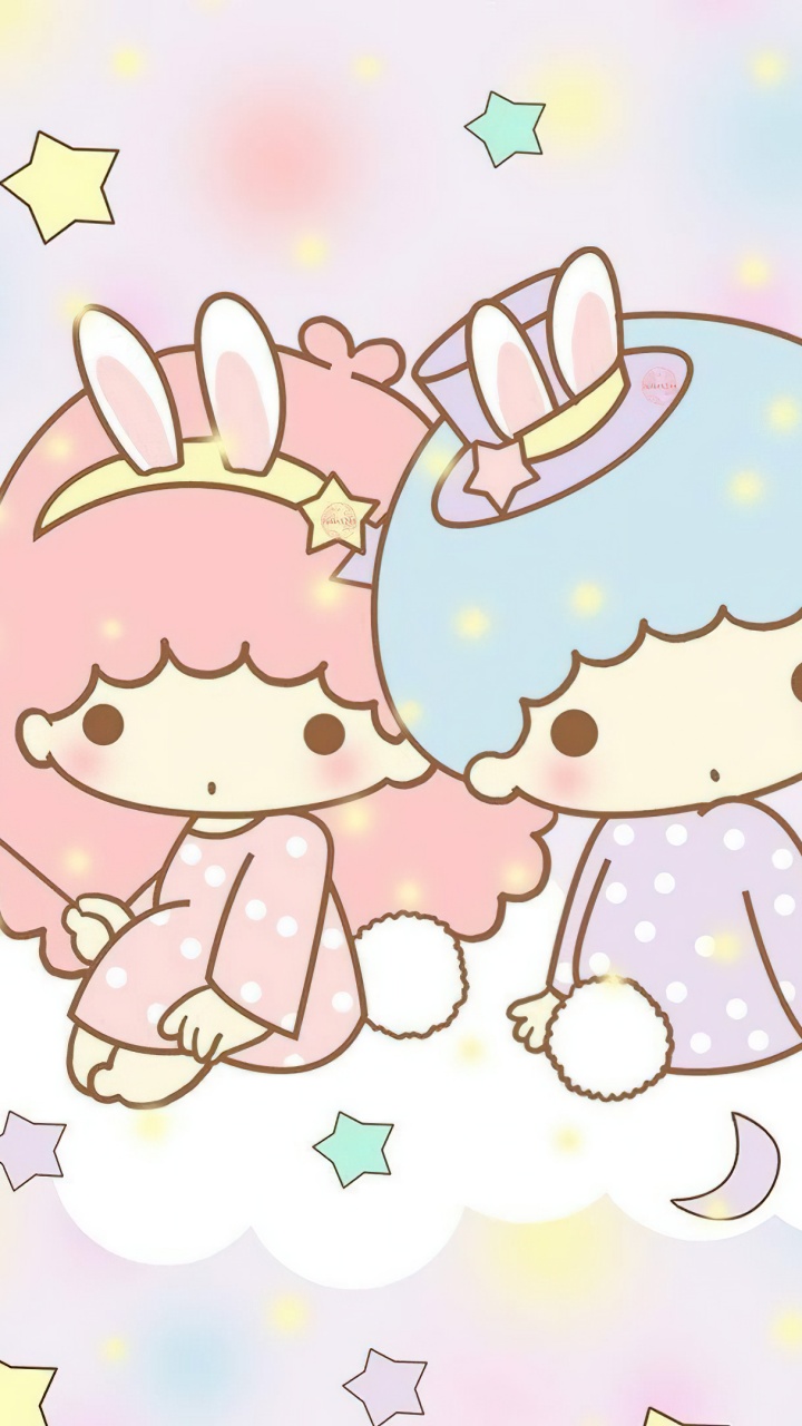 Adorable Wallpaper 4K, Little Twin Stars, Kiki and Lala