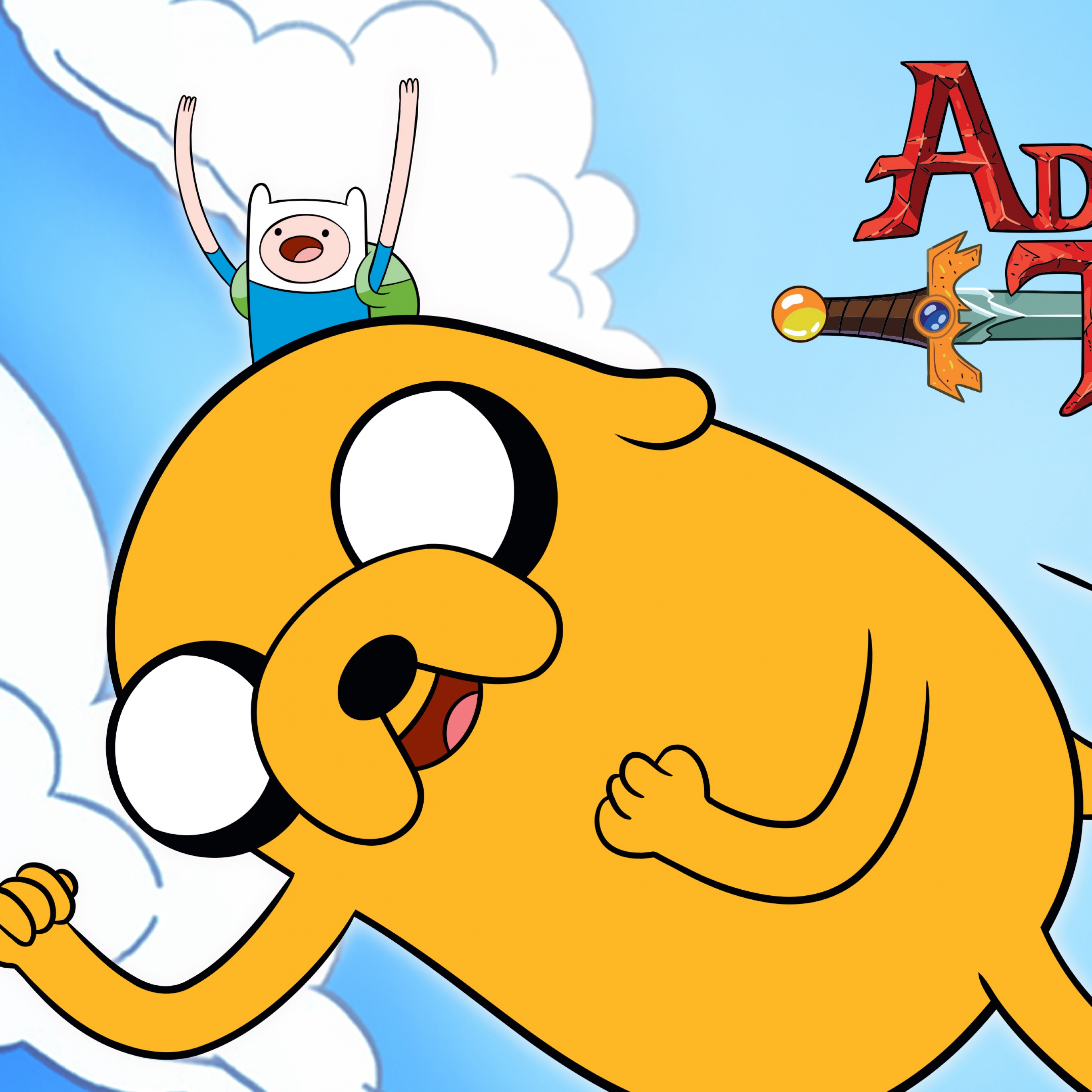 Adventure Time Wallpaper 4K, Cartoon Network, Jake, Finn