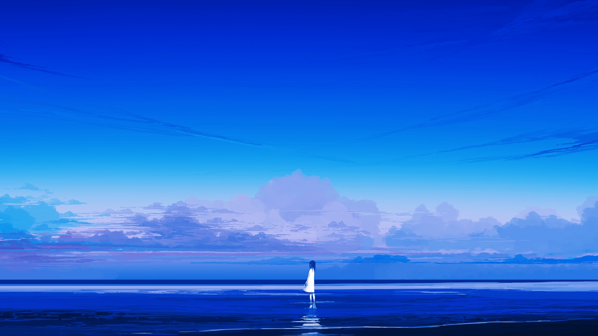 Alone Wallpaper 4K, Panoramic, Beach, Lonely, Mood