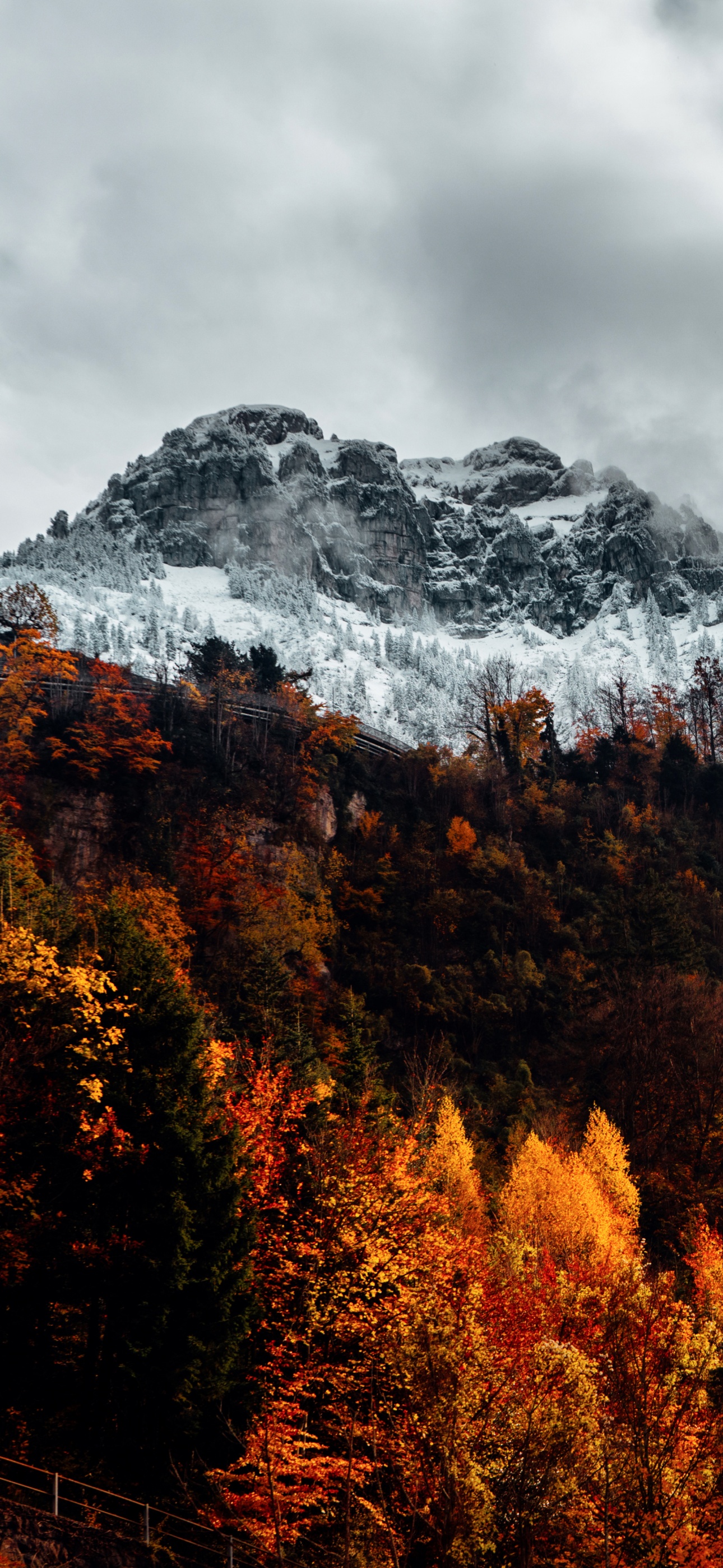 Alps Wallpaper 4K Autumn mountains Forest 1265