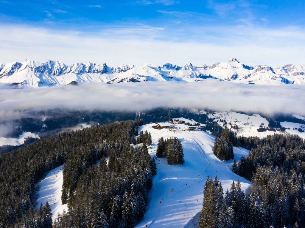 Alps mountains Wallpaper 4K, Winter, Daytime, Landscape