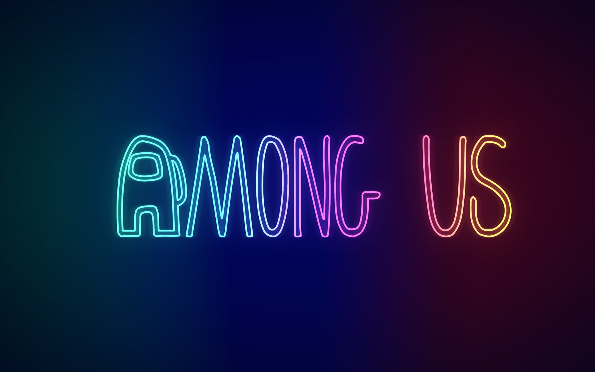 Among Us Wallpaper 4K, Neon, iOS Games, Android Games, PC Games, Games