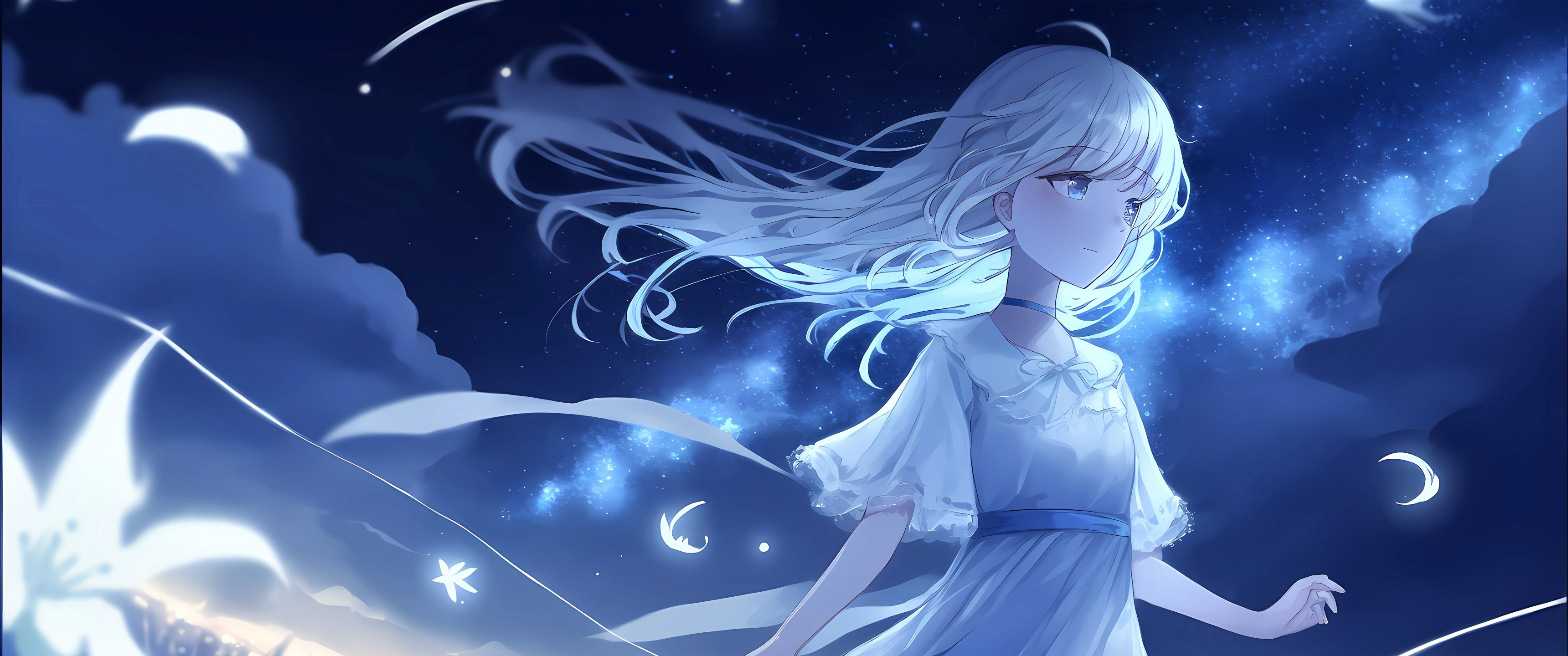 Starry Sky Anime Girl 4k HD Anime 4k Wallpapers Images Backgrounds  Photos and Pictures