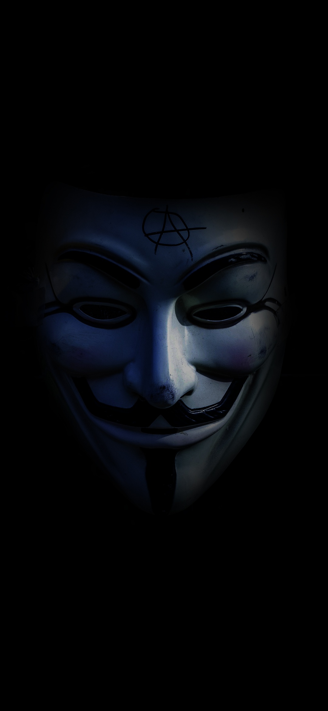 Anonymous Wallpaper 4K, Dark background, Mask, Black/Dark, #6303