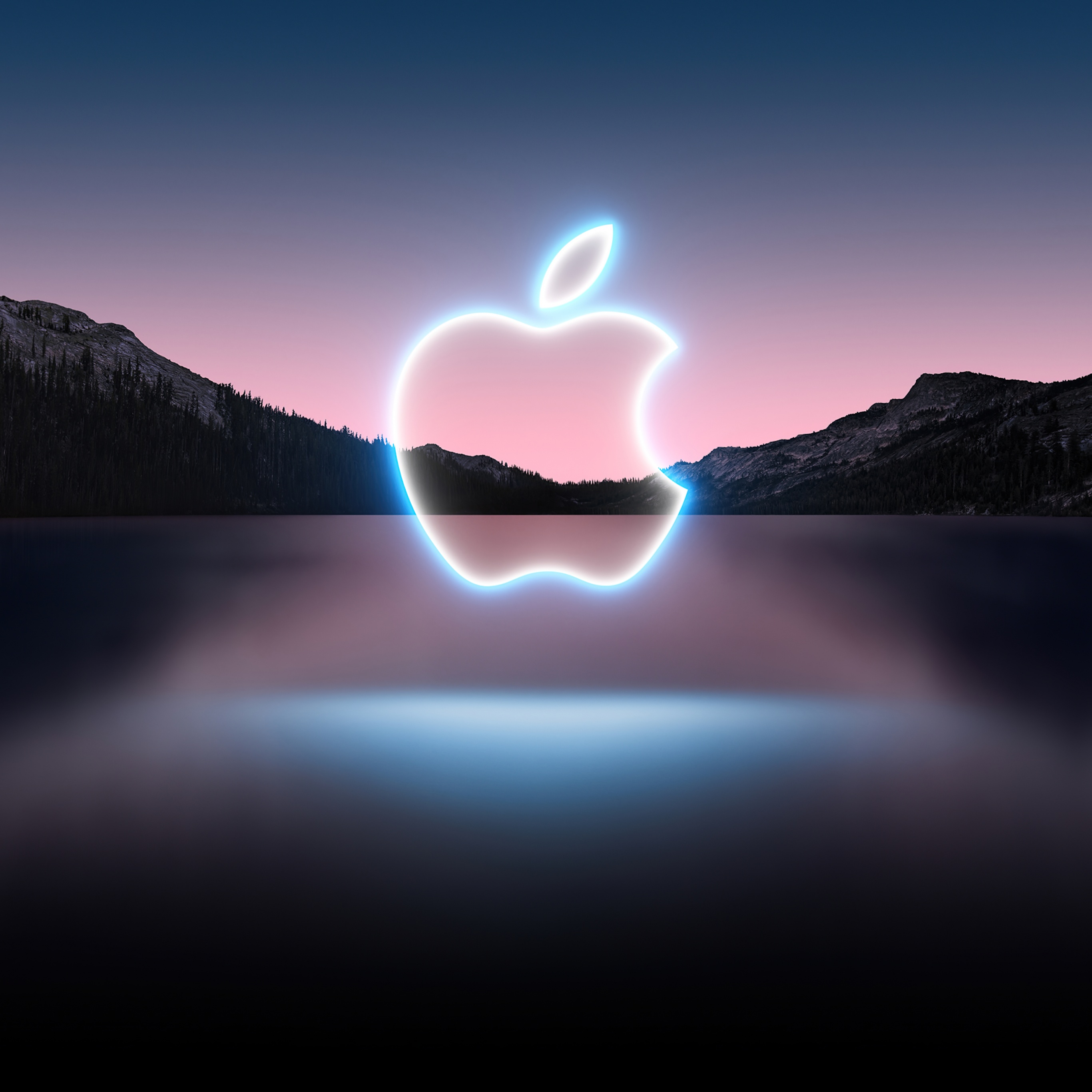 Apple Event 2021 Wallpaper 4K, Apple logo, Glowing, Technology, #6482
