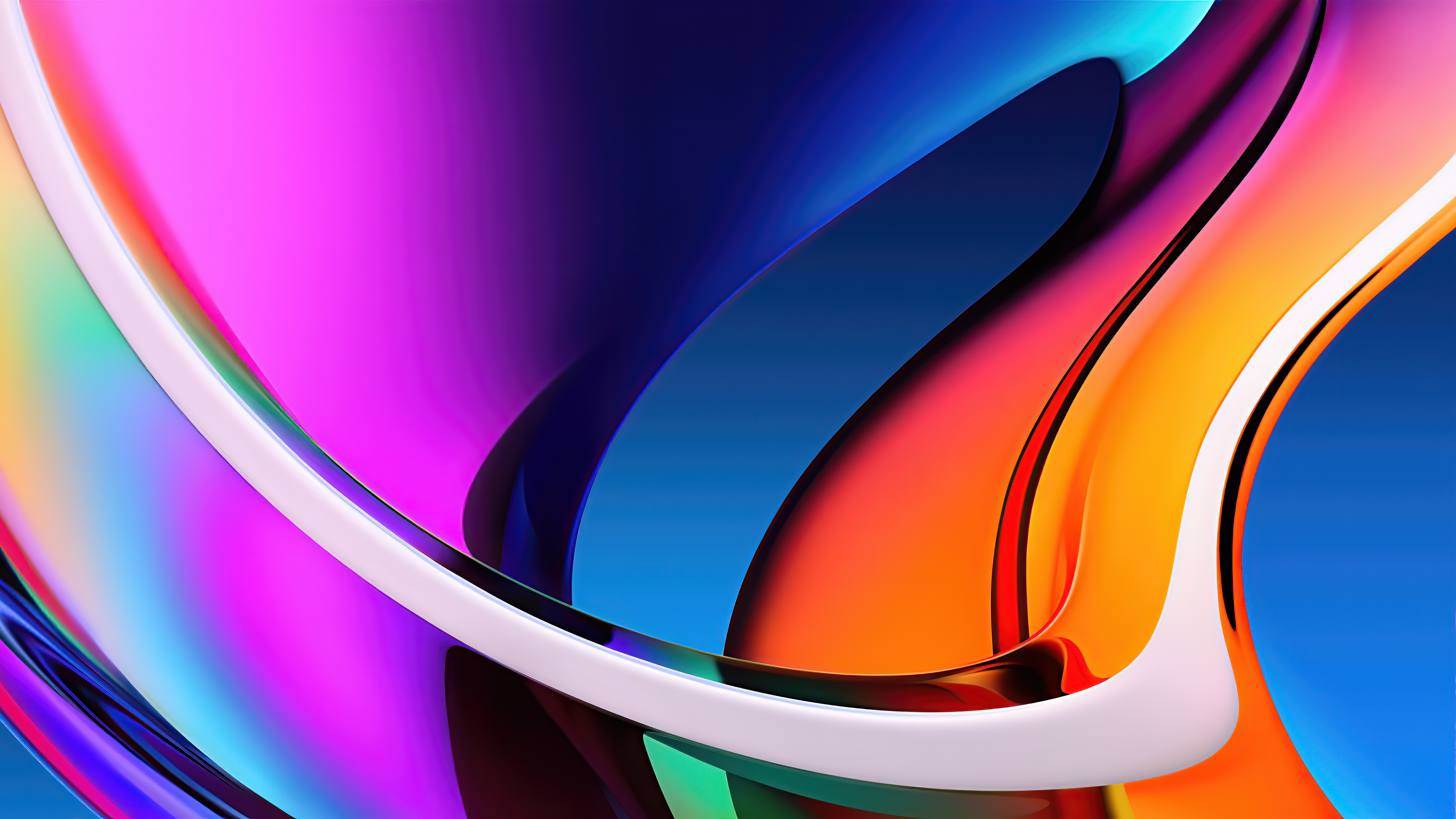 Apple iMac Wallpaper 4K, Colorful