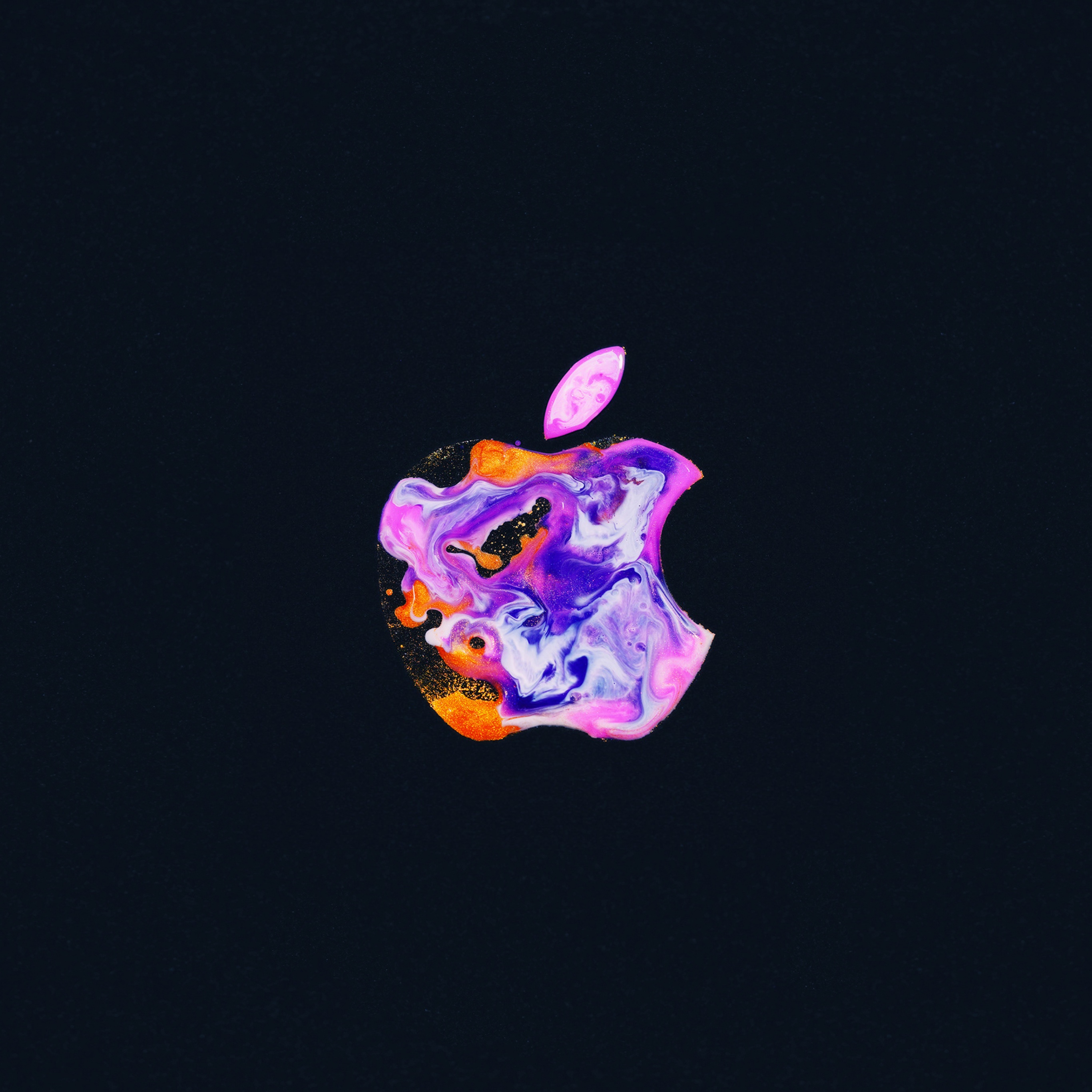 Apple Logo Wallpaper 4k Iphone 12 Liquid Art Black Background Technology 1430