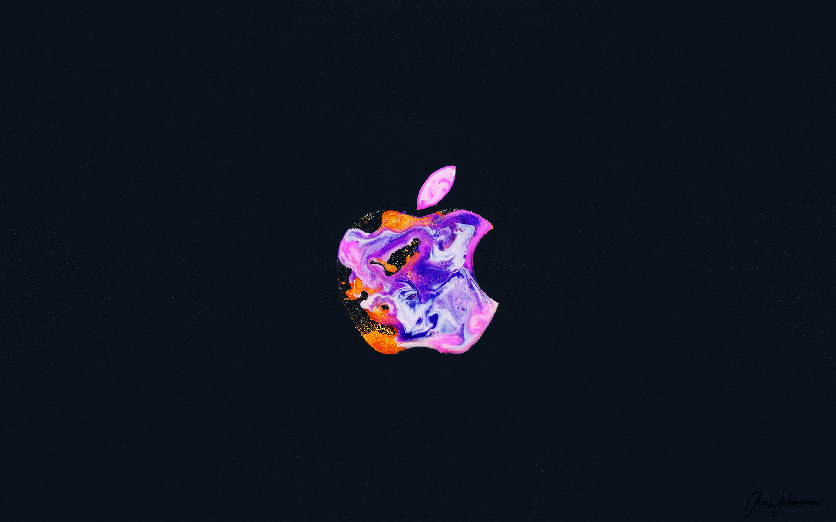 Apple logo Wallpaper 4K, iPhone 12, Liquid art, Technology, #1430