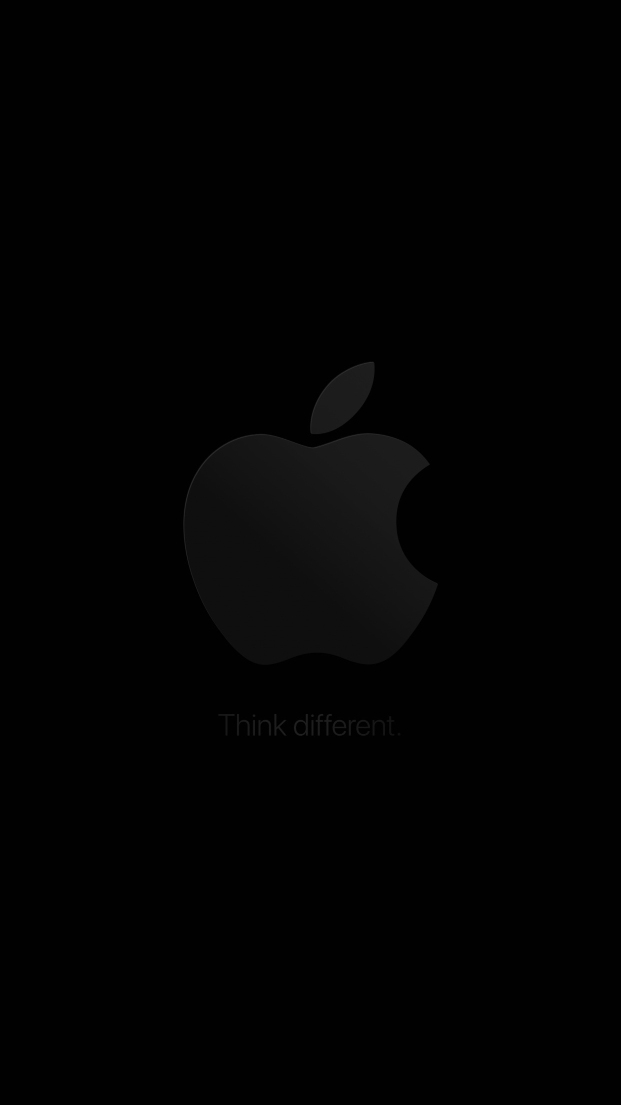 Iphone Apple Logo Black 8K wallpaper download