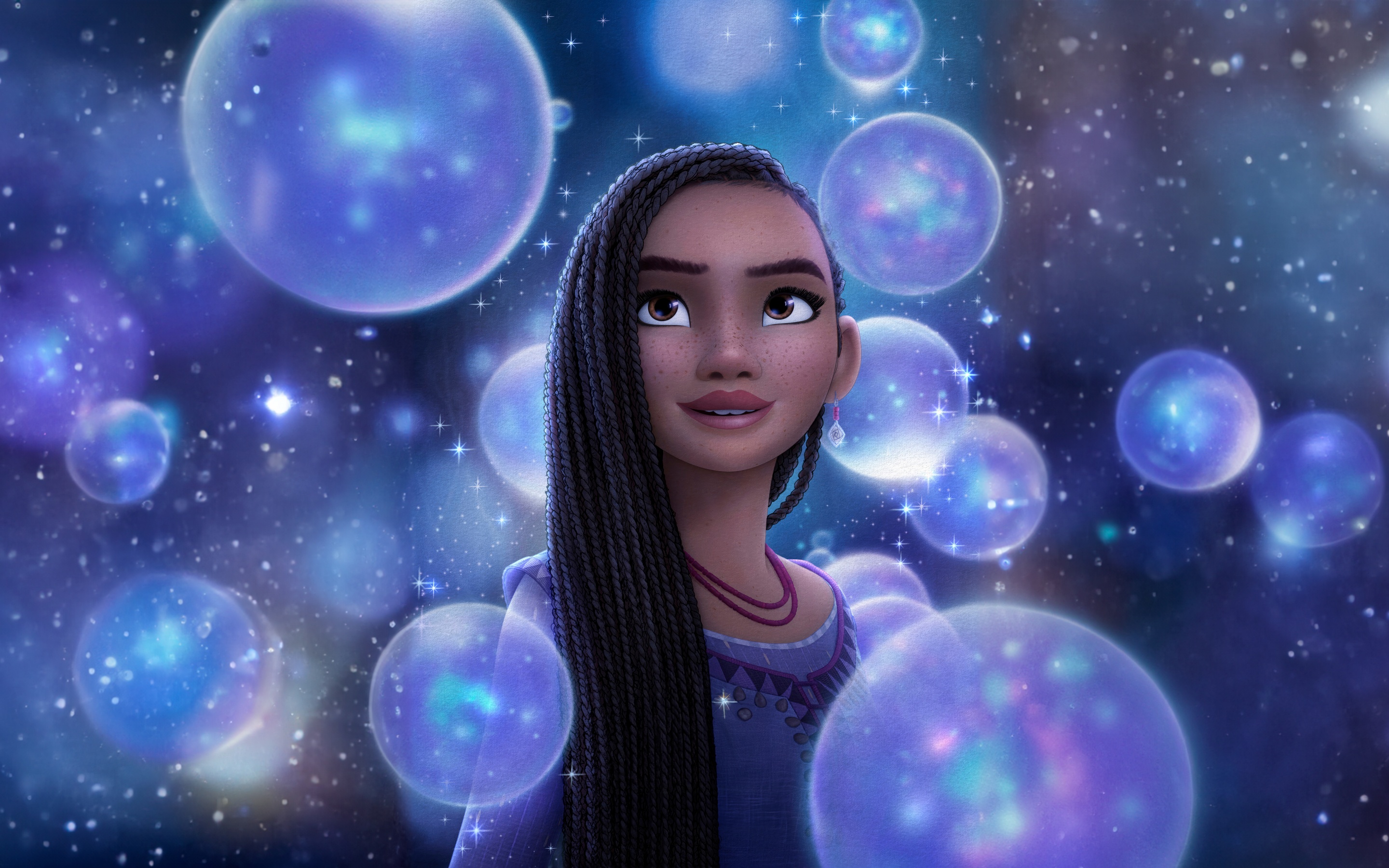 Asha Wallpaper 4K, Wish, Disney movies, 5K