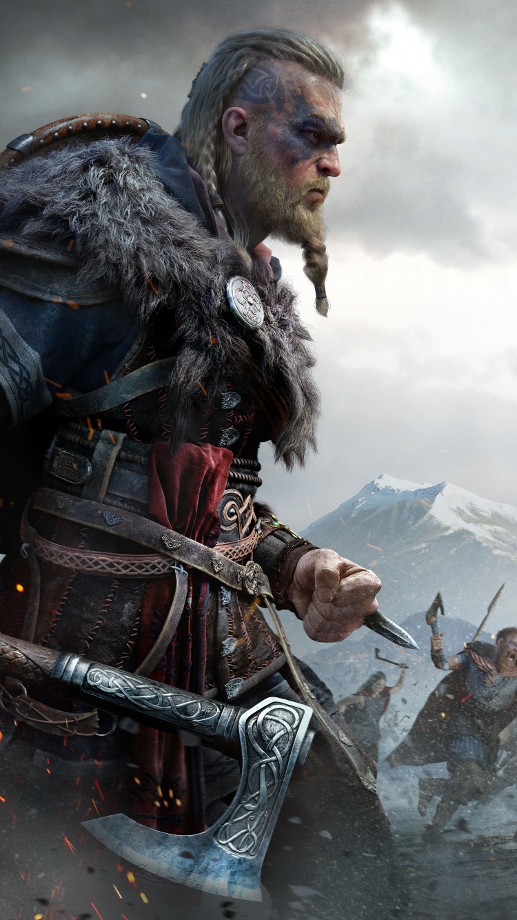 Assassin's Creed Valhalla Wallpaper 4K, PlayStation 4, Eivor