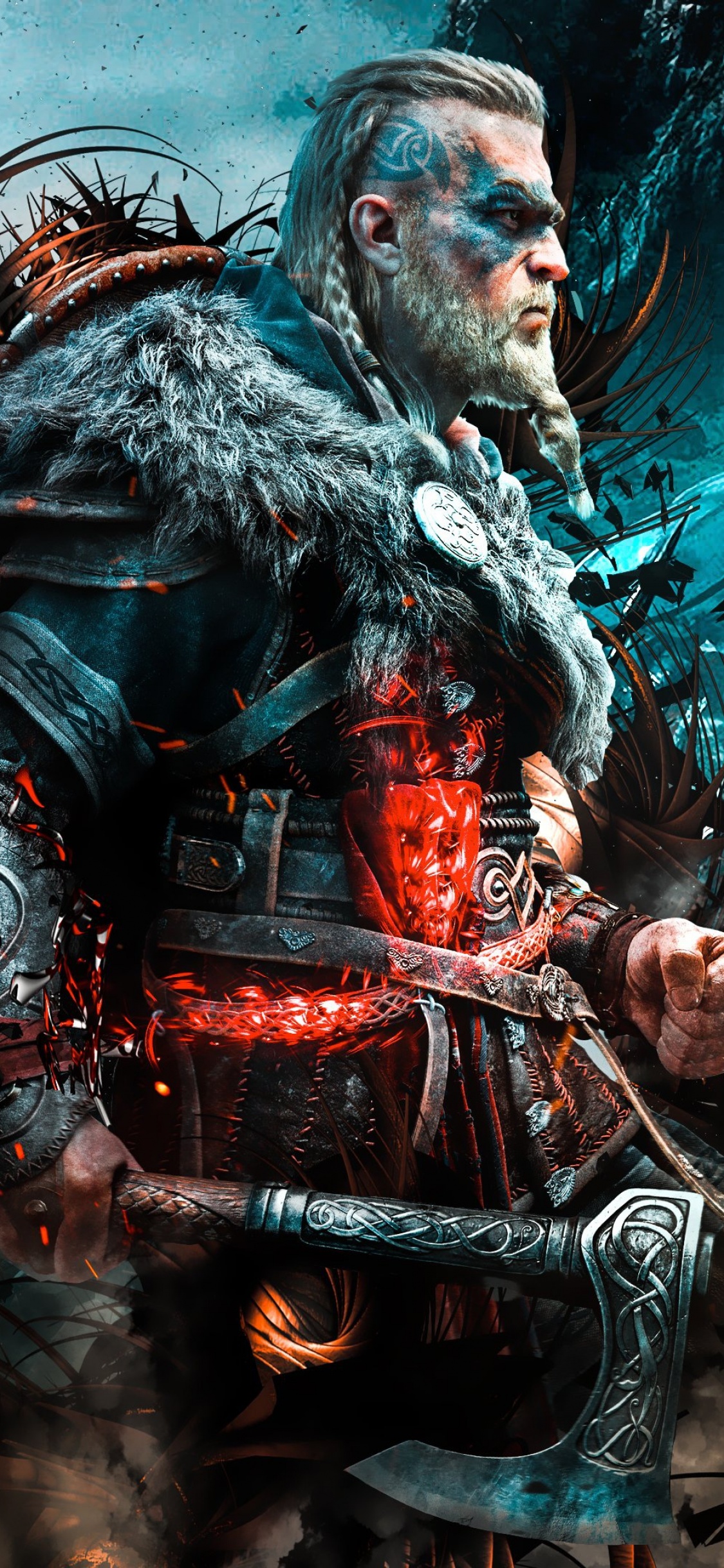 Assassin's Creed Valhalla Wallpaper 4K, Viking raider, Eivor, PC games