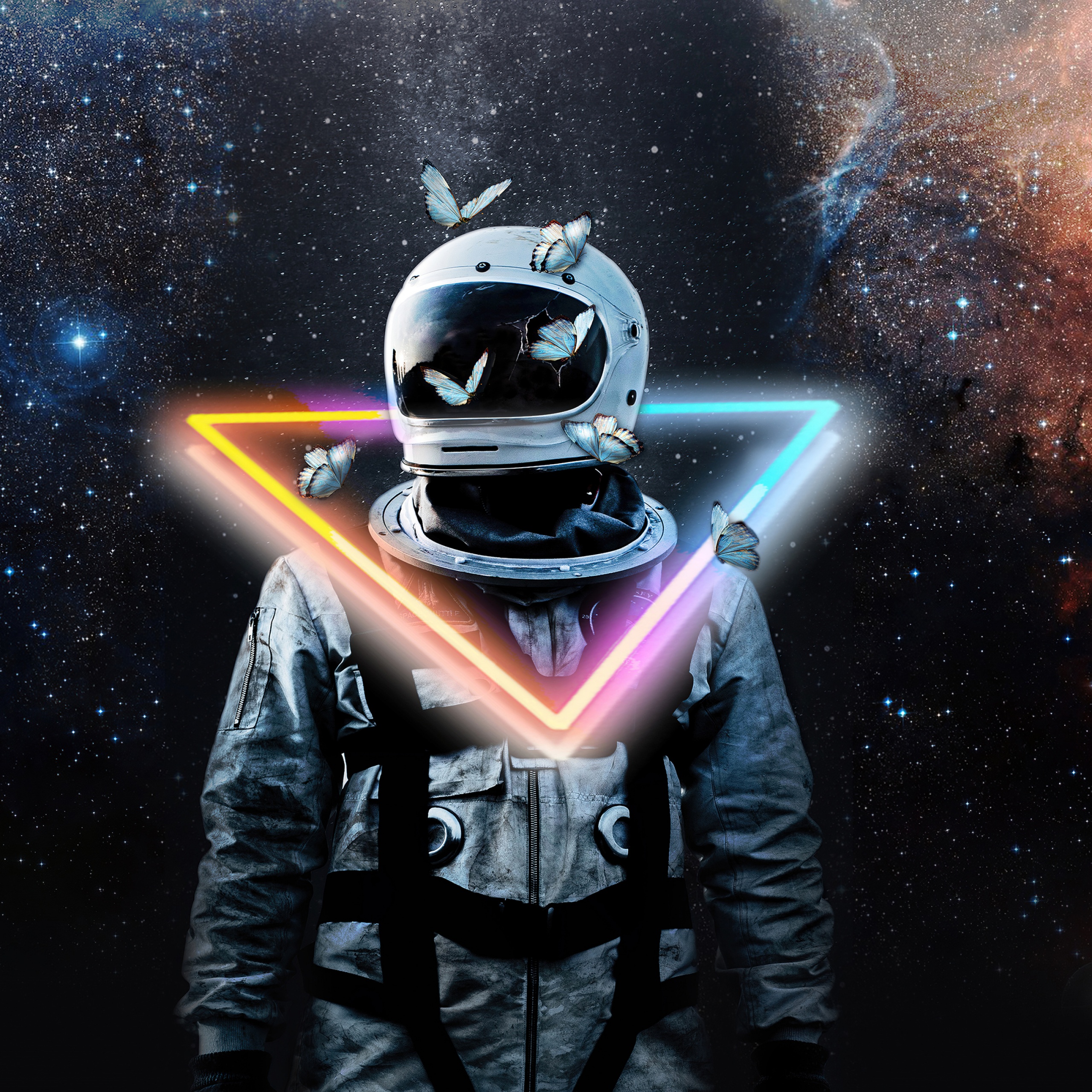 Wallpaper Astronaut Amoled Art Darkness Space Background  Download  Free Image