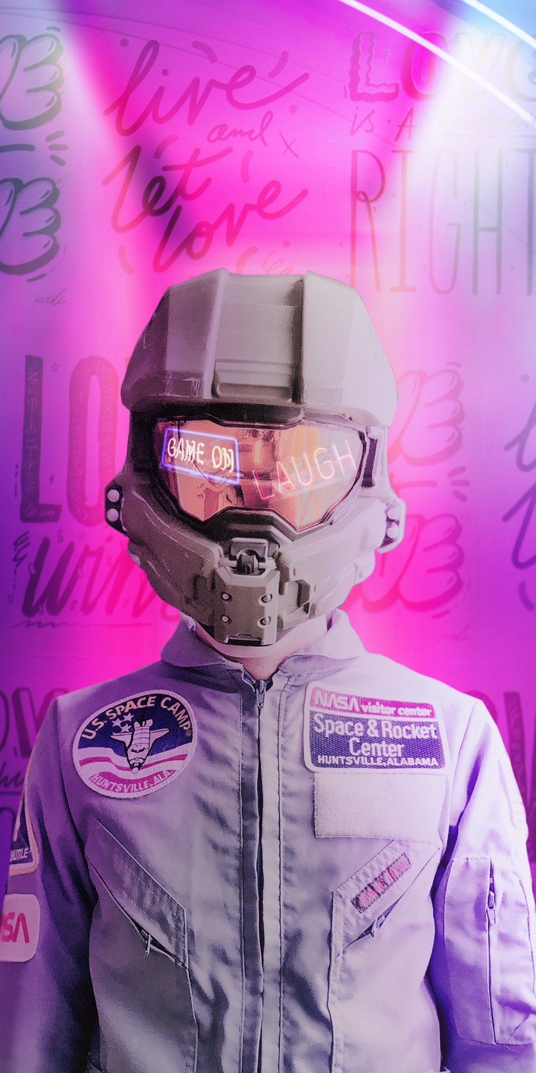 Astronaut Wallpaper 4K, NASA, Space suit, Neon, Pink, Sci