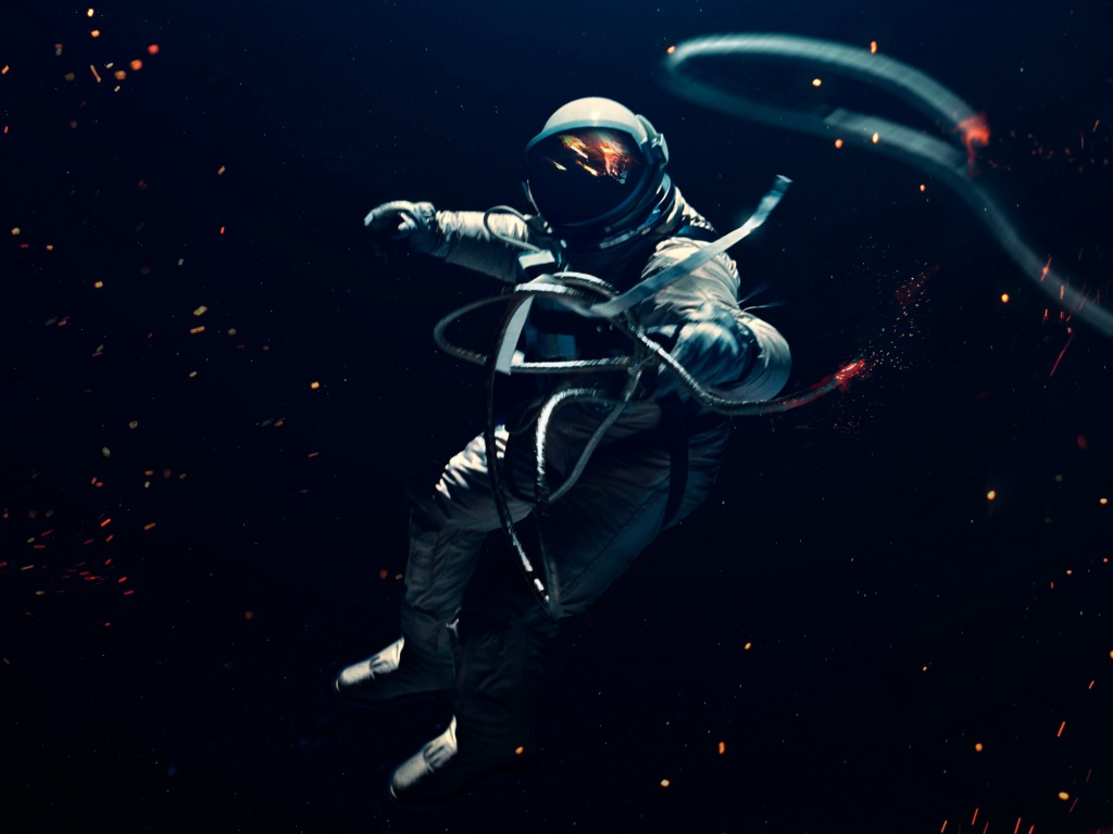 Astronaut Wallpaper 4K, Lost in Space, Space suit
