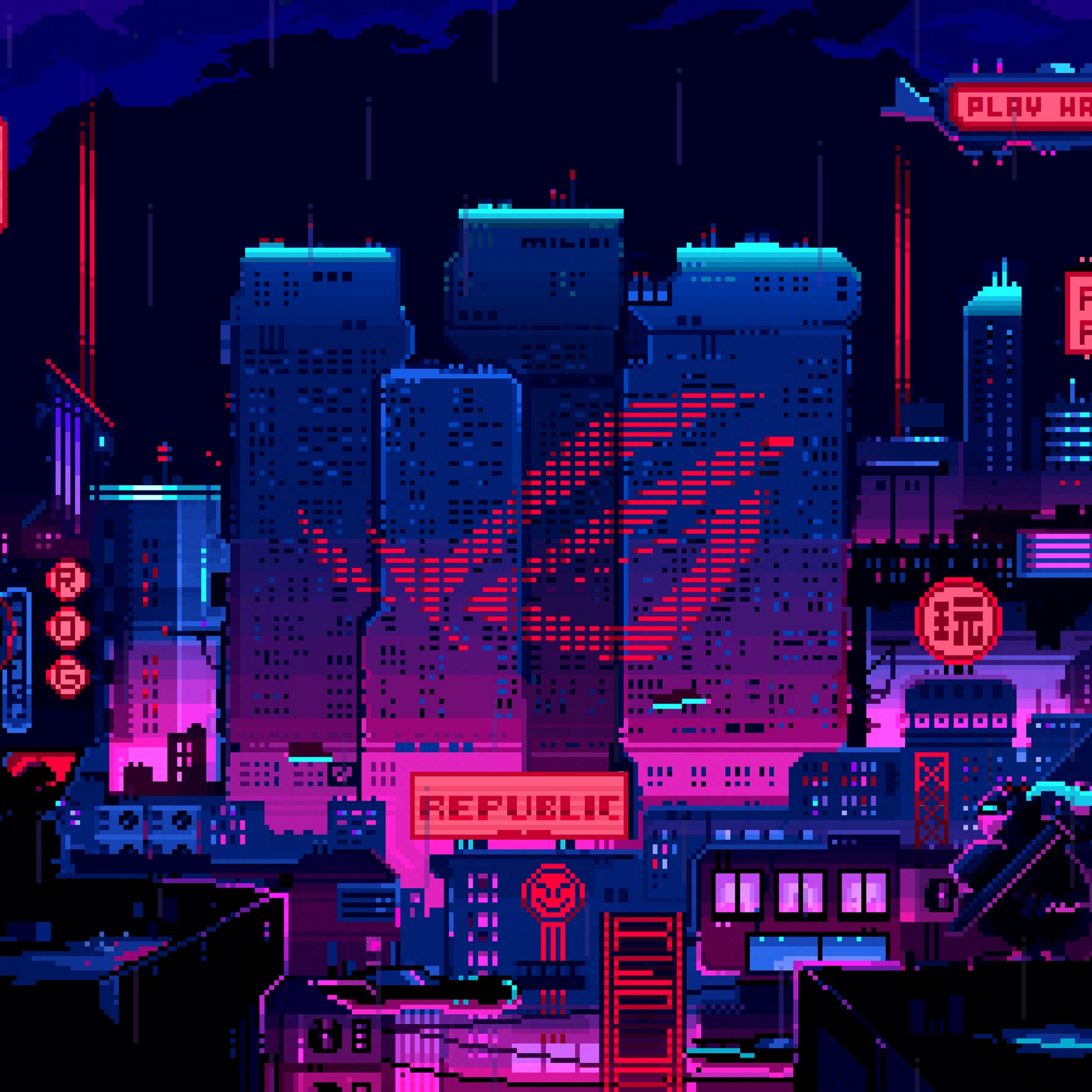 Evening Pixel Art 1440x2960  9GAG