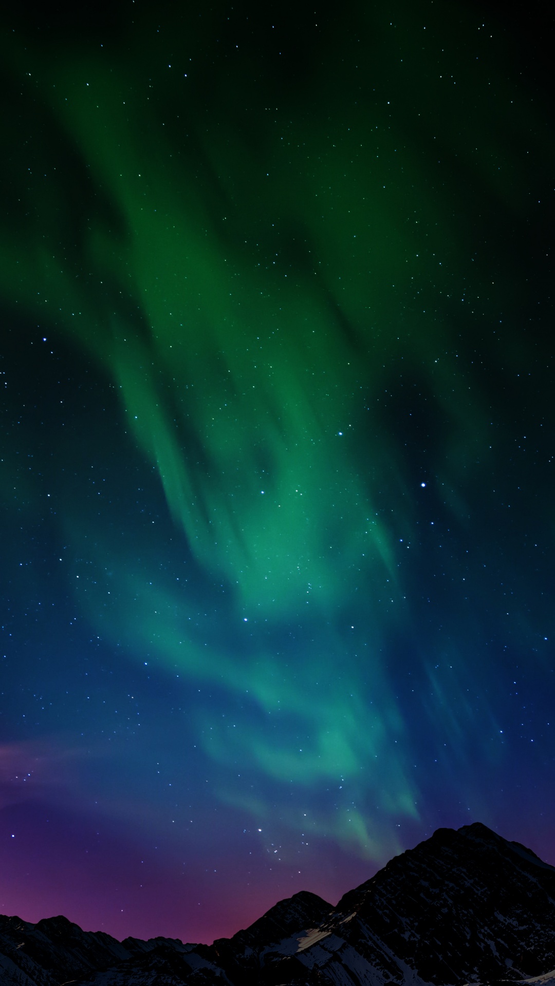Aurora Borealis Wallpaper 4k Northern Lights Mountain Range Night