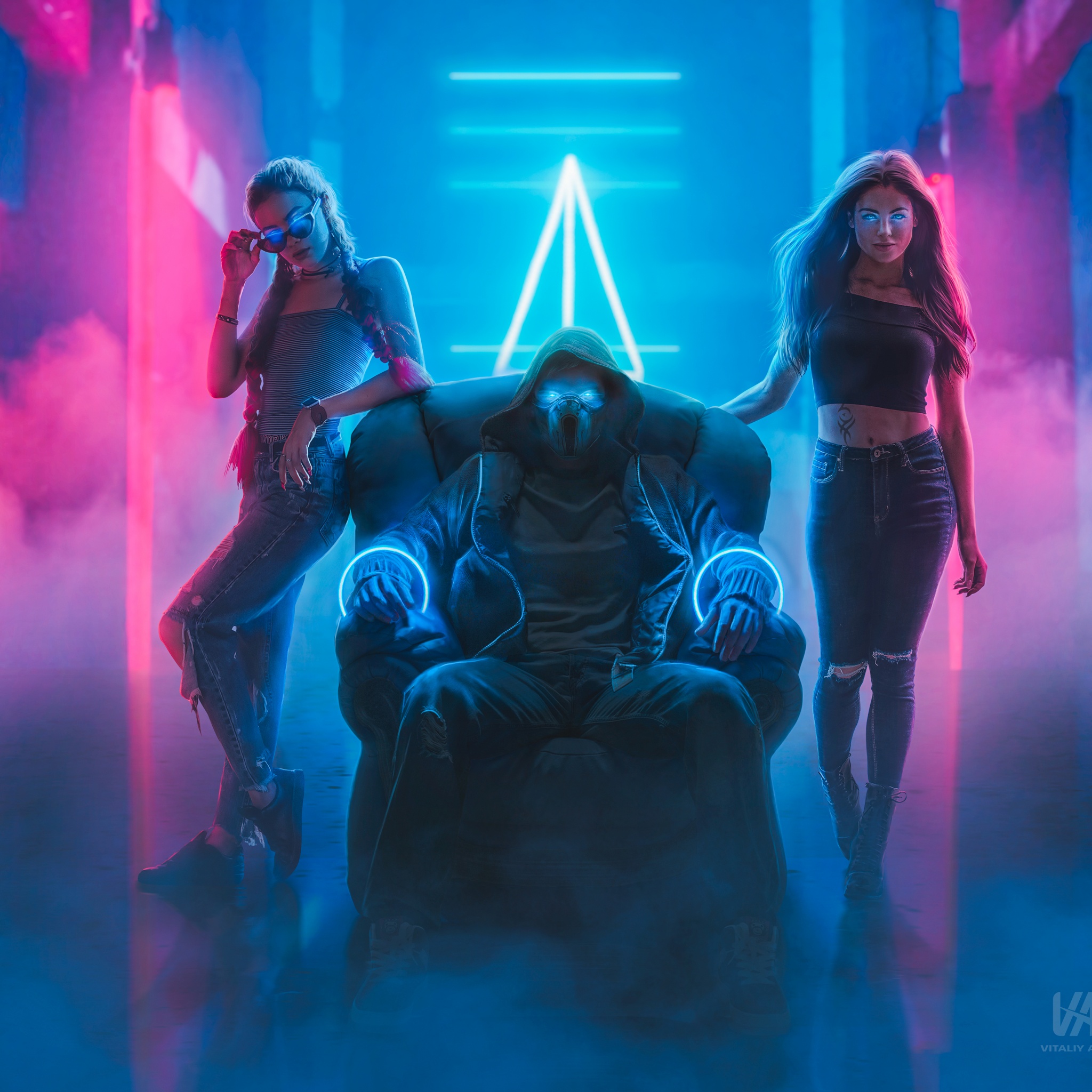 Bad boy Wallpaper 4K, Bad girls, Neon light, Graphics CGI, #985