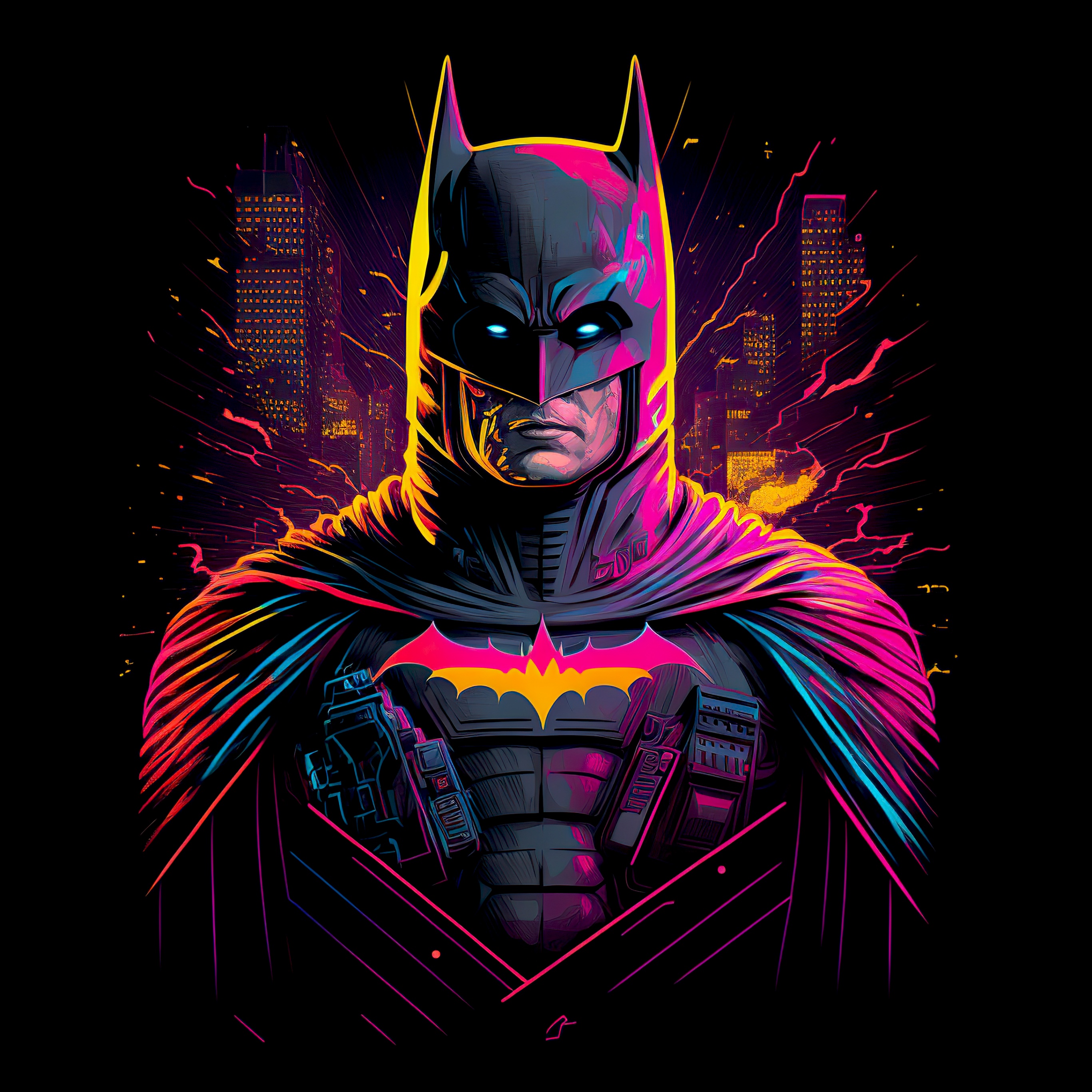 Colorful Batman Art Shades 4K HD The Batman Wallpapers, HD Wallpapers
