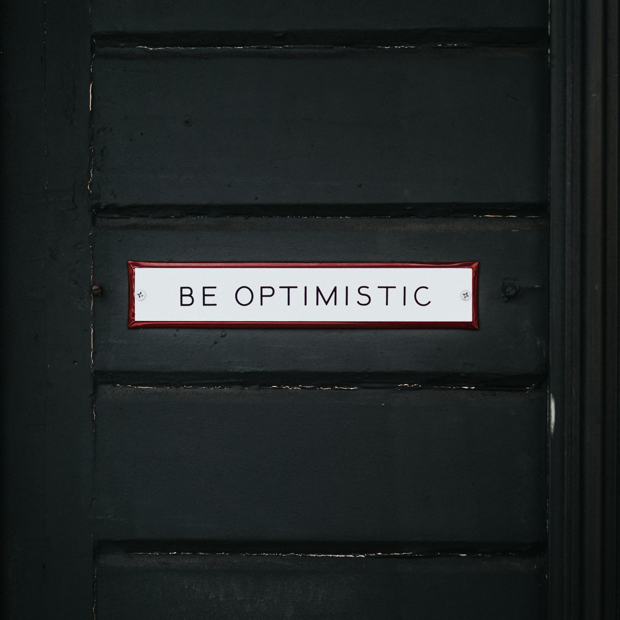 Monday graphic to call Be Optimistic Wallpaper 4K, Inspirational quotes, Dark background,  Black/Dark, #4538