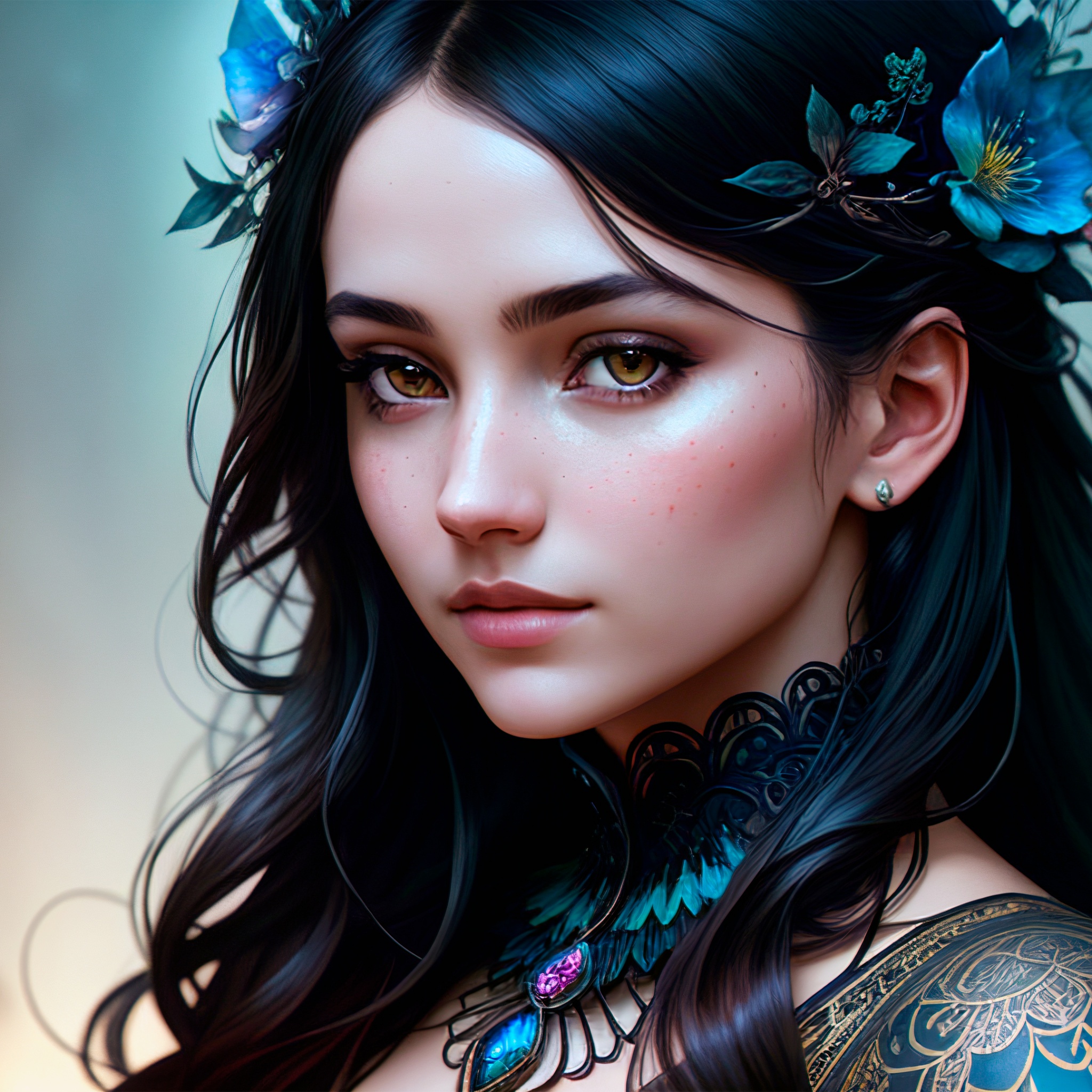 Beautiful woman Wallpaper 4K, AI art