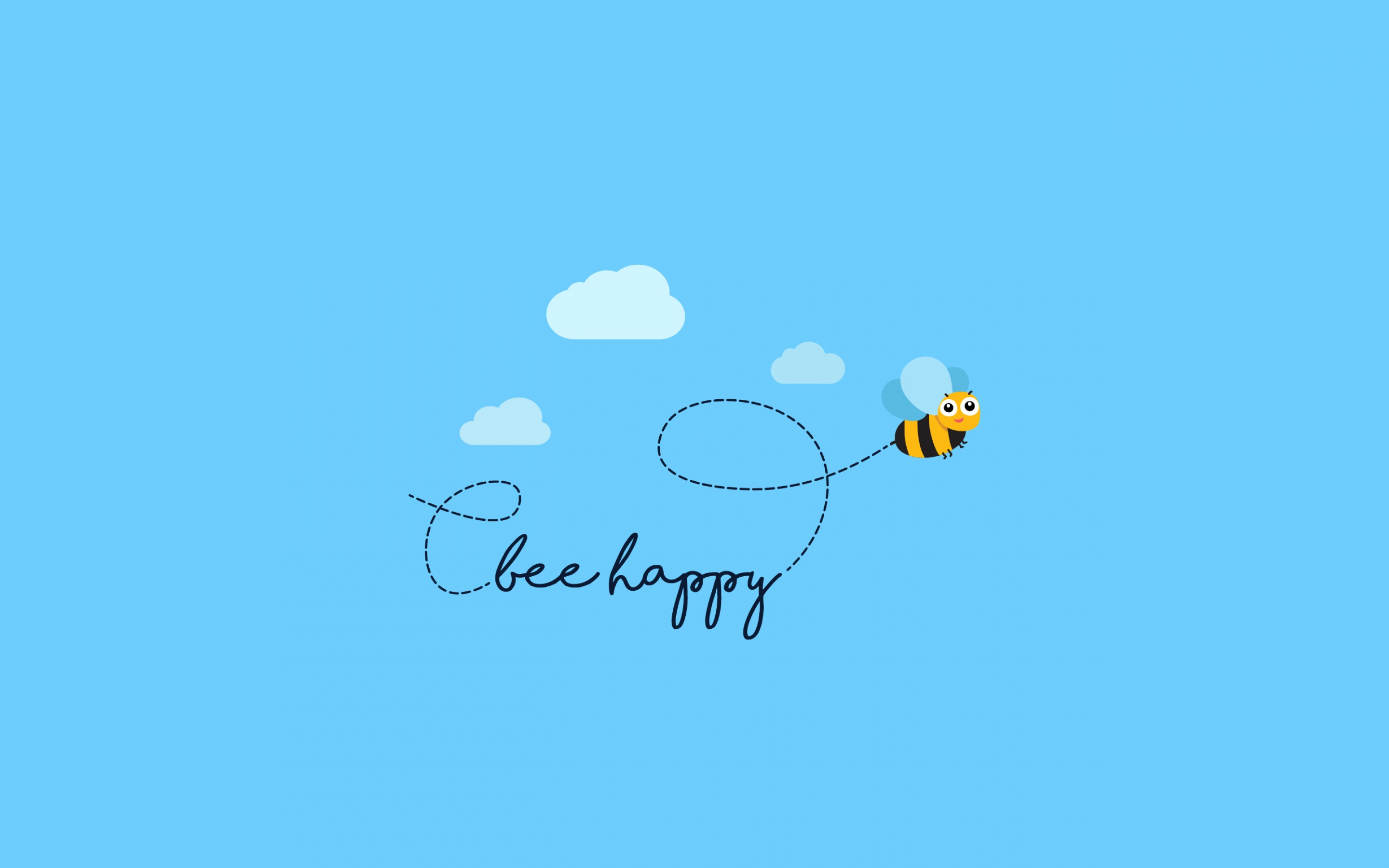 Bee happy Wallpaper. 