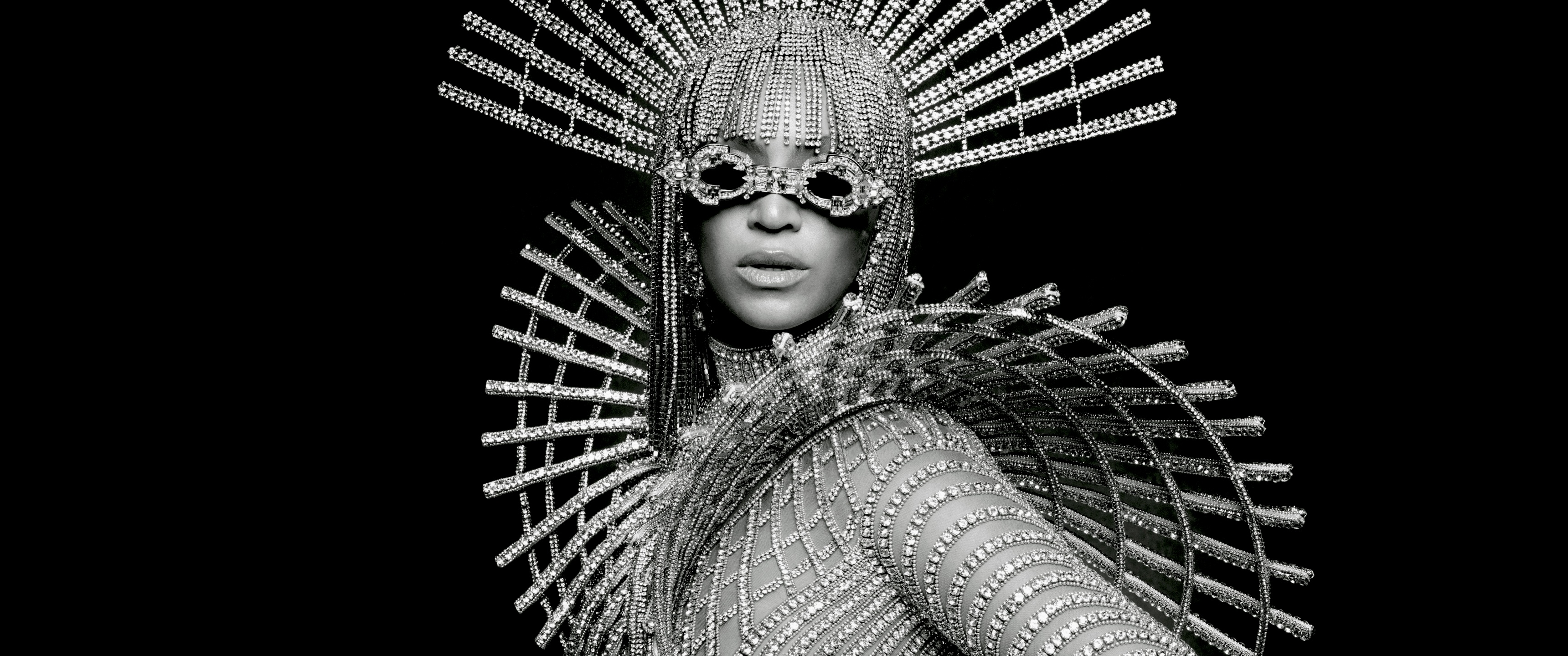 Beyonce Wallpaper 4K, Vogue, Monochrome, 2023, 5K