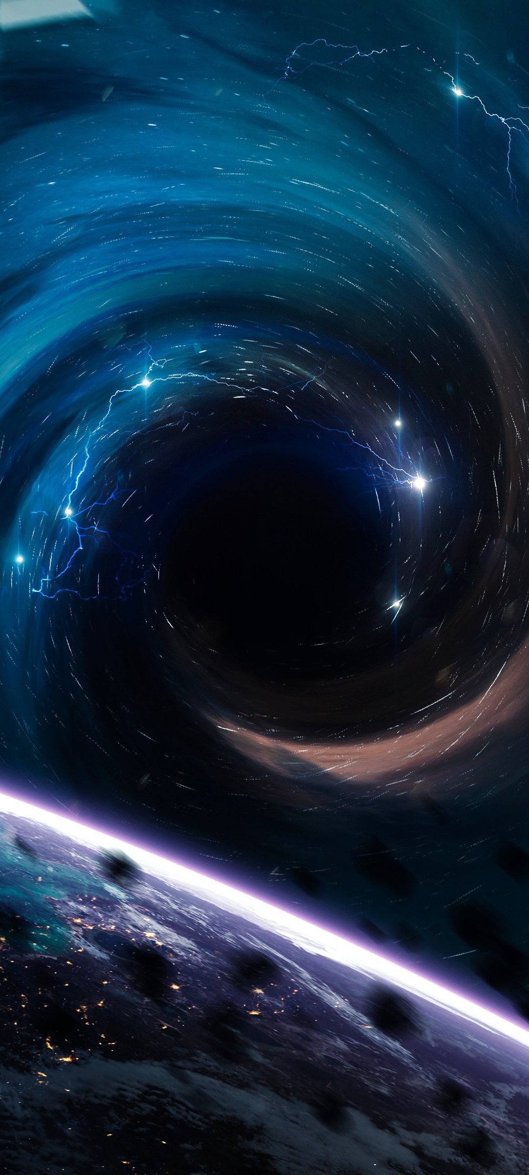 Black hole Wallpaper 4K, Planets, Horizon, Space, #2477