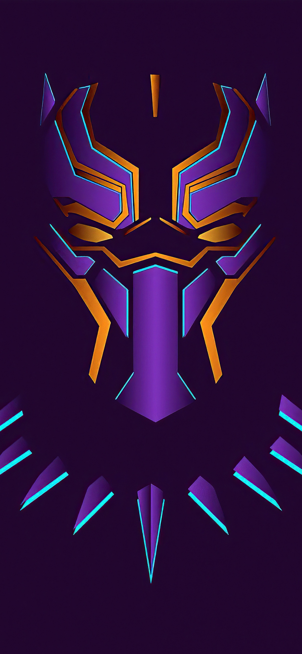 Black Panther Wallpaper 4K, Purple background, Graphics CGI, #3383