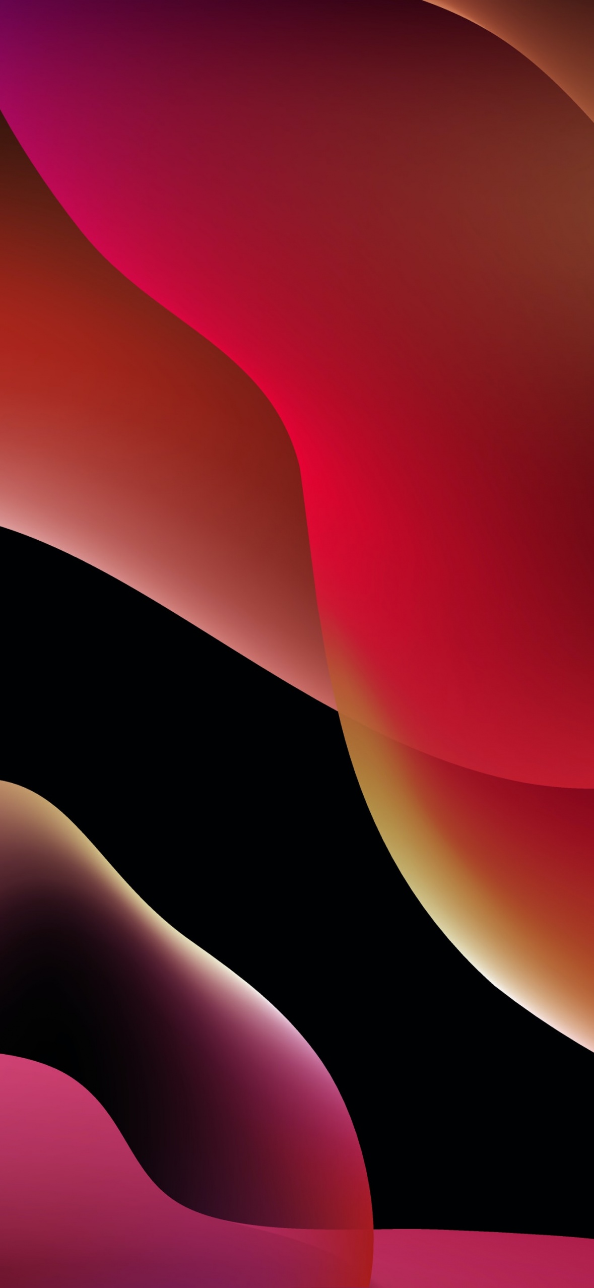 Blob Background Wallpaper 4K, iOS, Stock, Orange, Curves