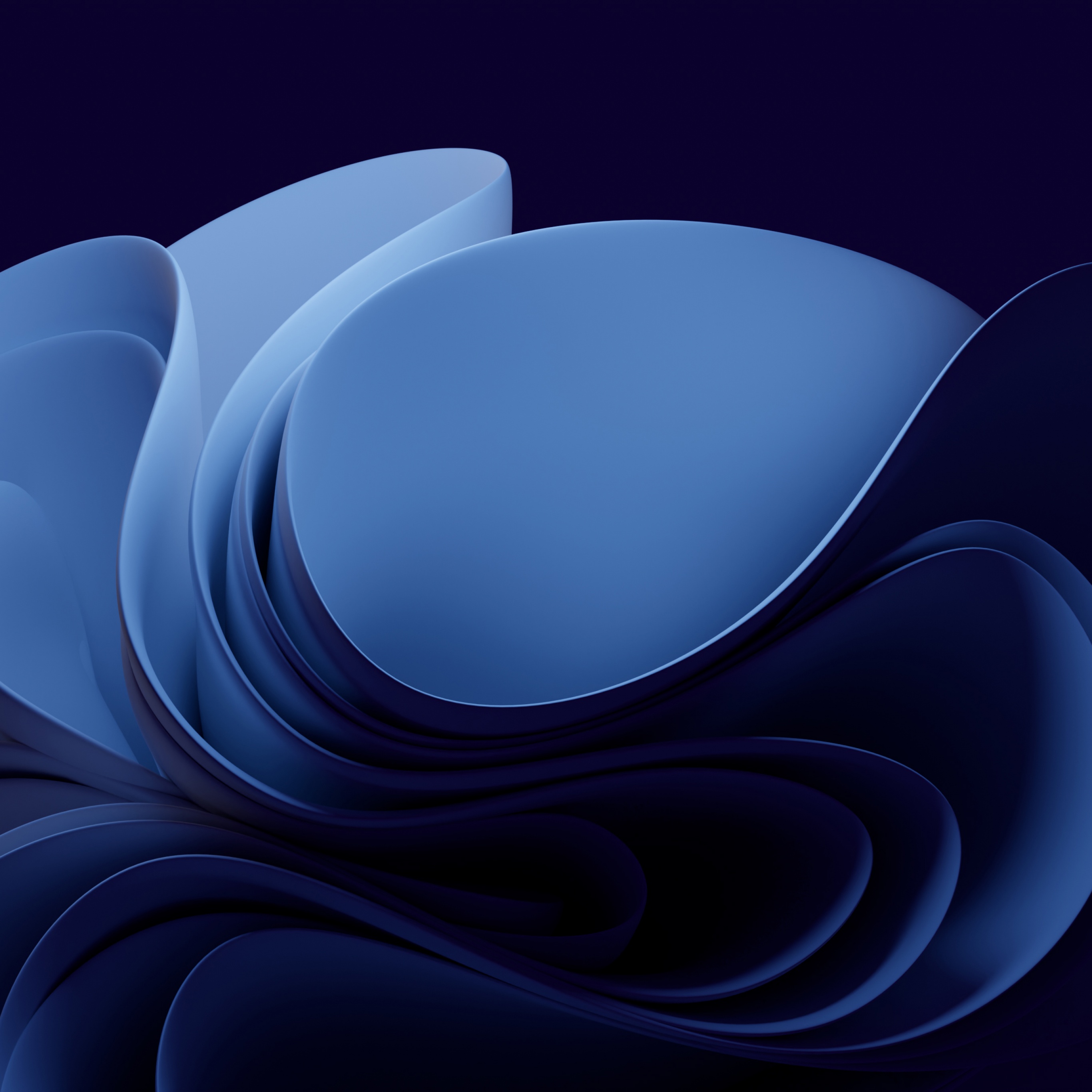 Windows 11 dark blue abstract background 4K wallpaper download