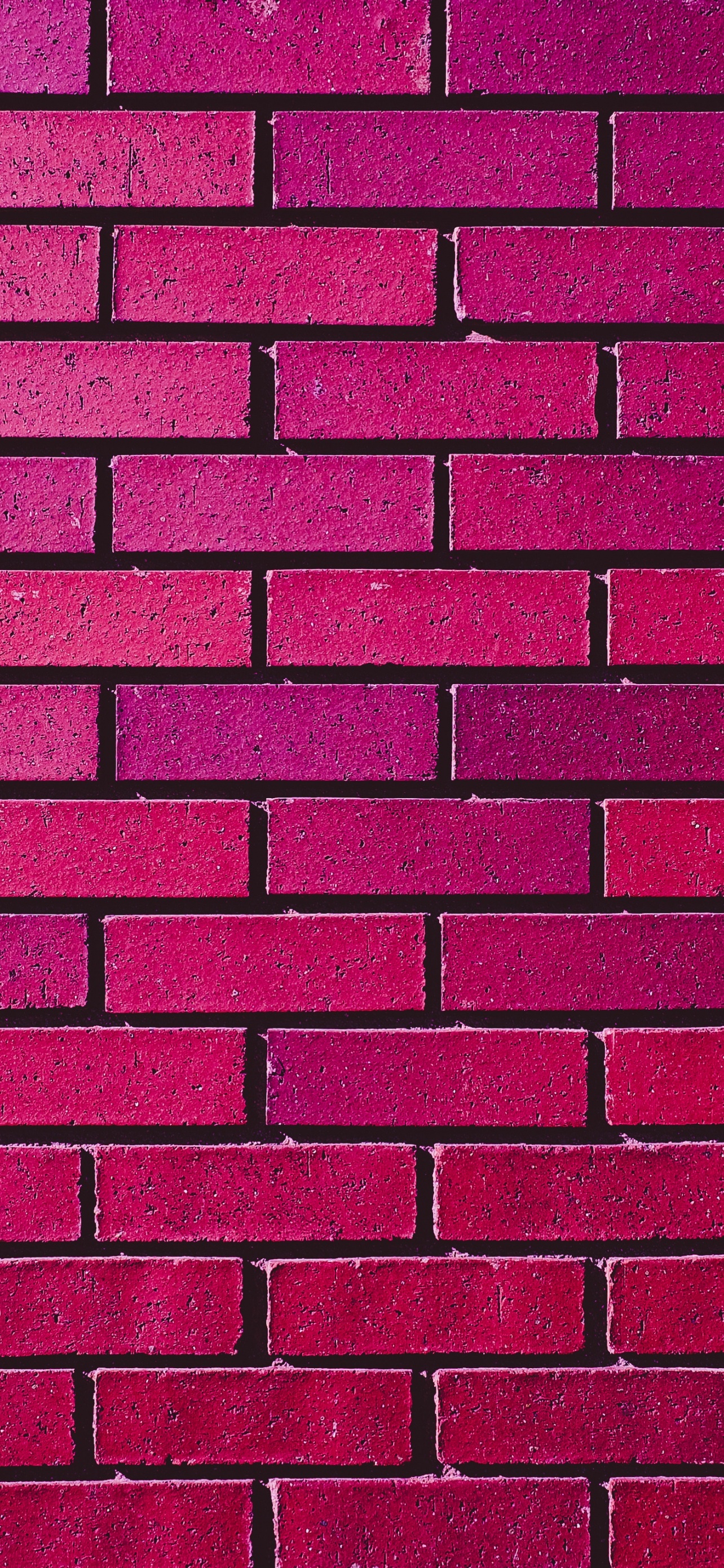 Brick wall 4K Wallpaper, Magenta, Red, Bricks, Bright, Gradients, 5K