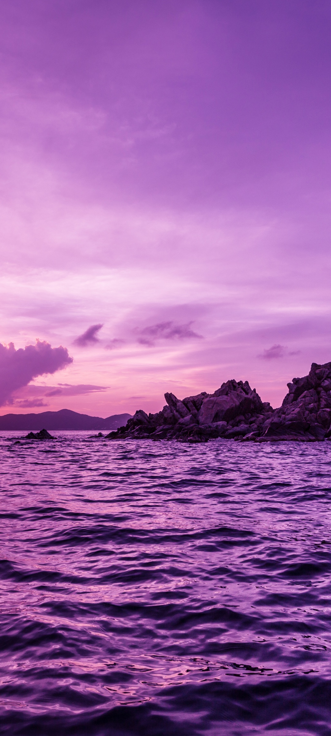 British Virgin Islands 4K Wallpaper, Purple sky, Body of Water, Waves