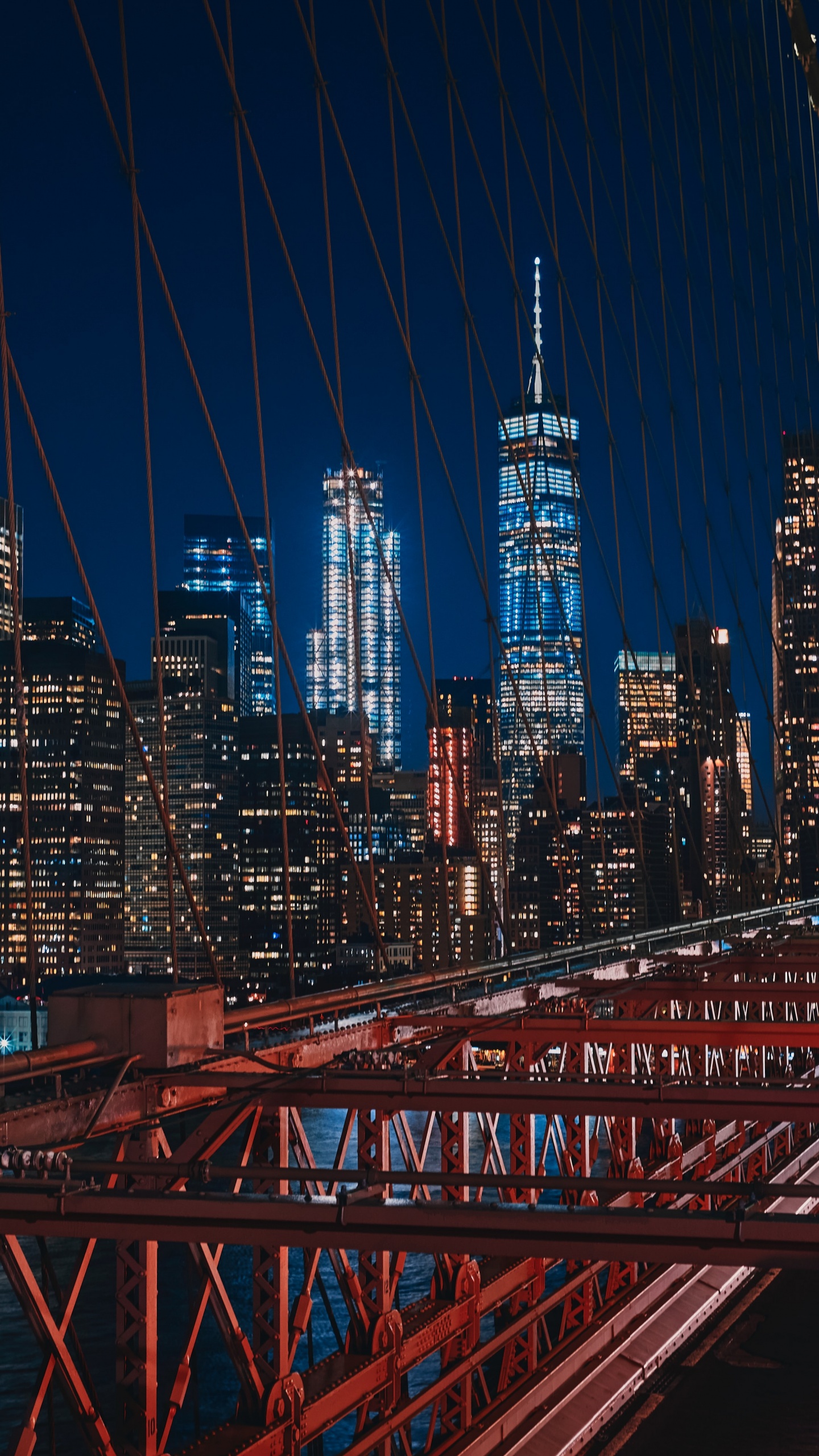 Brooklyn Bridge 4K Wallpaper, Manhattan, New York City, Cityscape, City