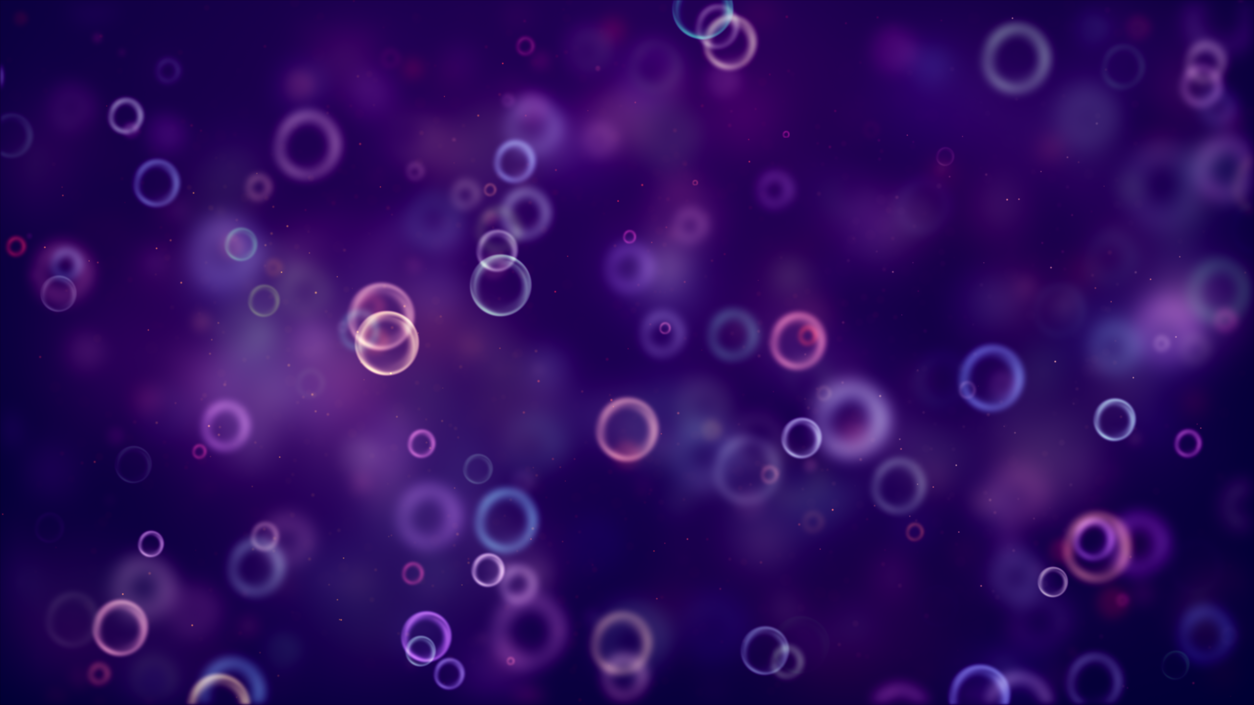 Bubbles, Bokeh, Purple background, Blurred, Pattern.