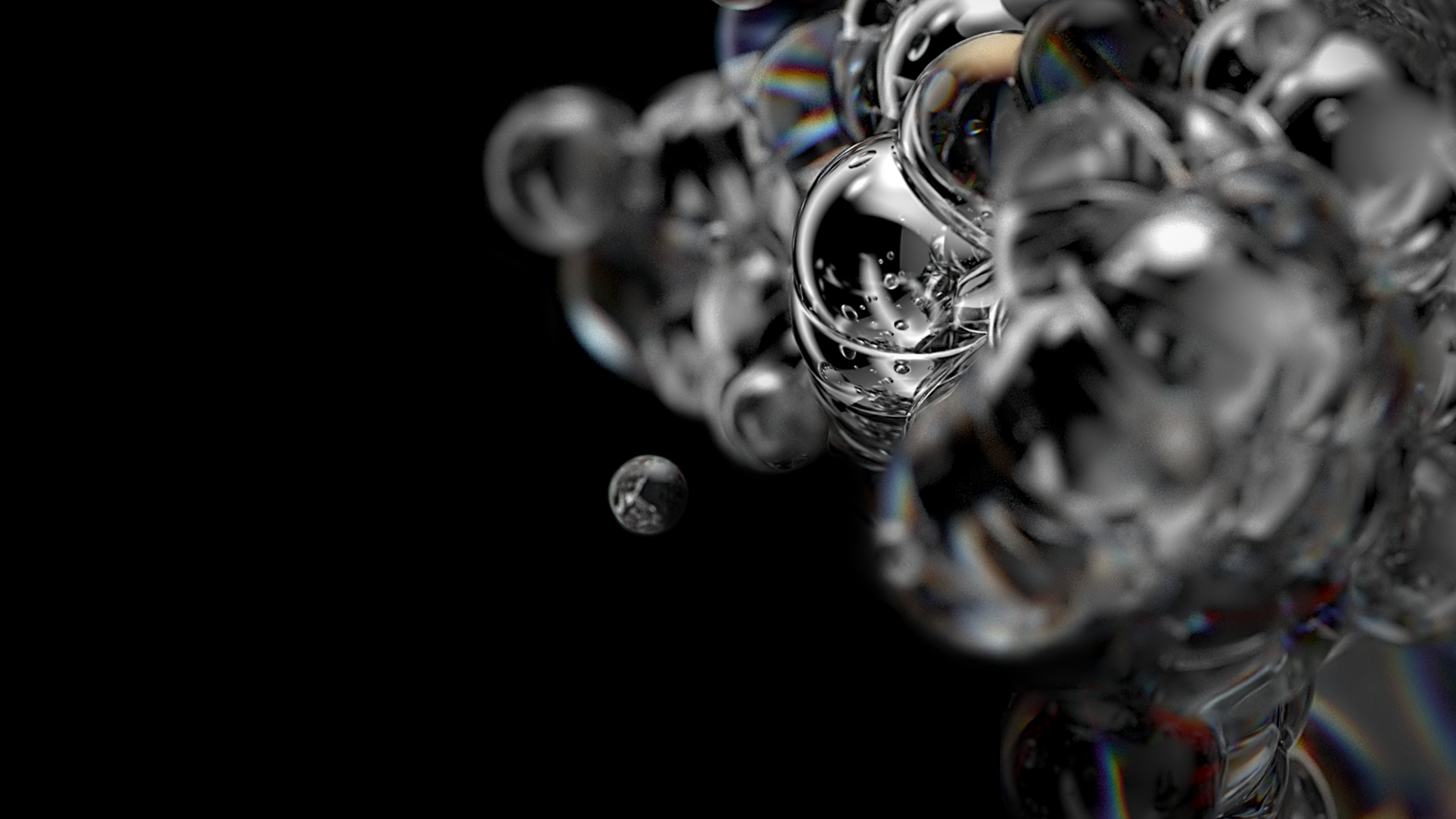 Bubbles Wallpaper 4K, Liquid, Photography, #815